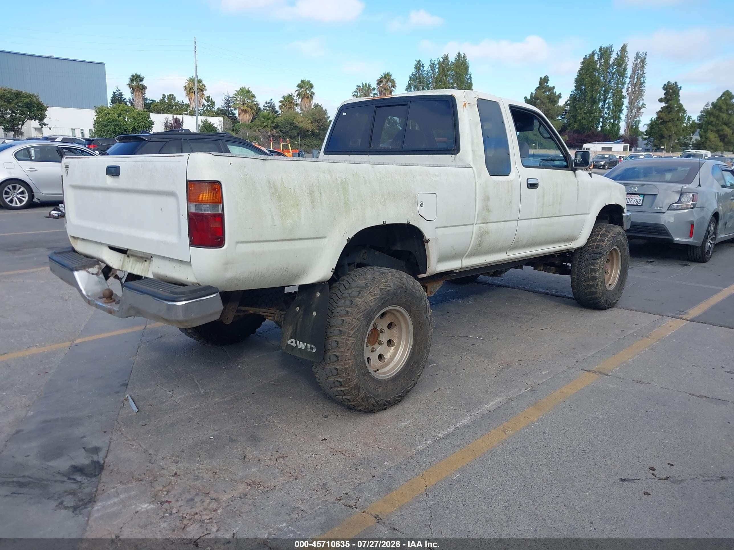 1992 Toyota Pickup 1/2 Ton Ex Long Whlbs Sr5 White vin: JT4VN13G5N5094425