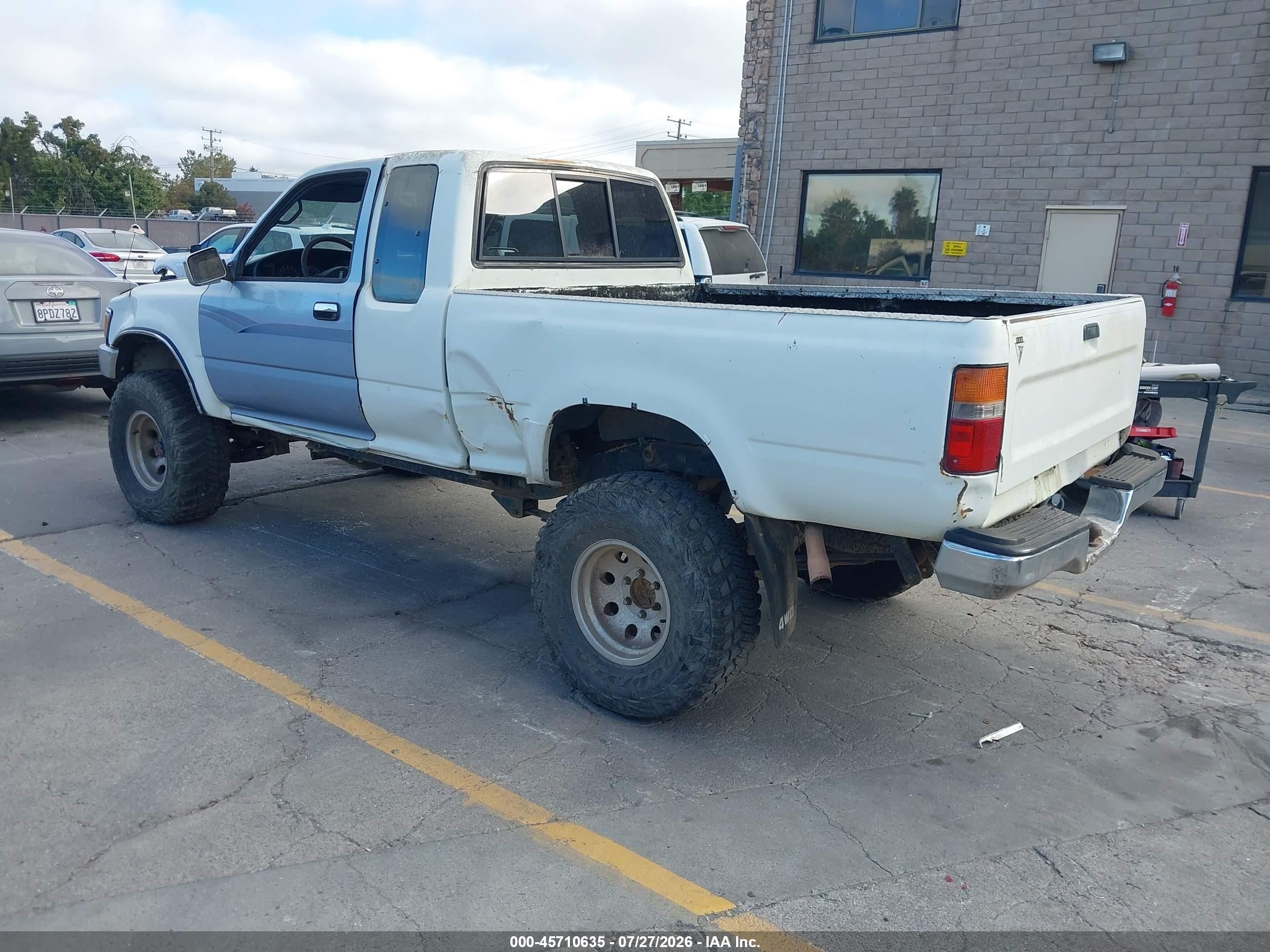 1992 Toyota Pickup 1/2 Ton Ex Long Whlbs Sr5 White vin: JT4VN13G5N5094425