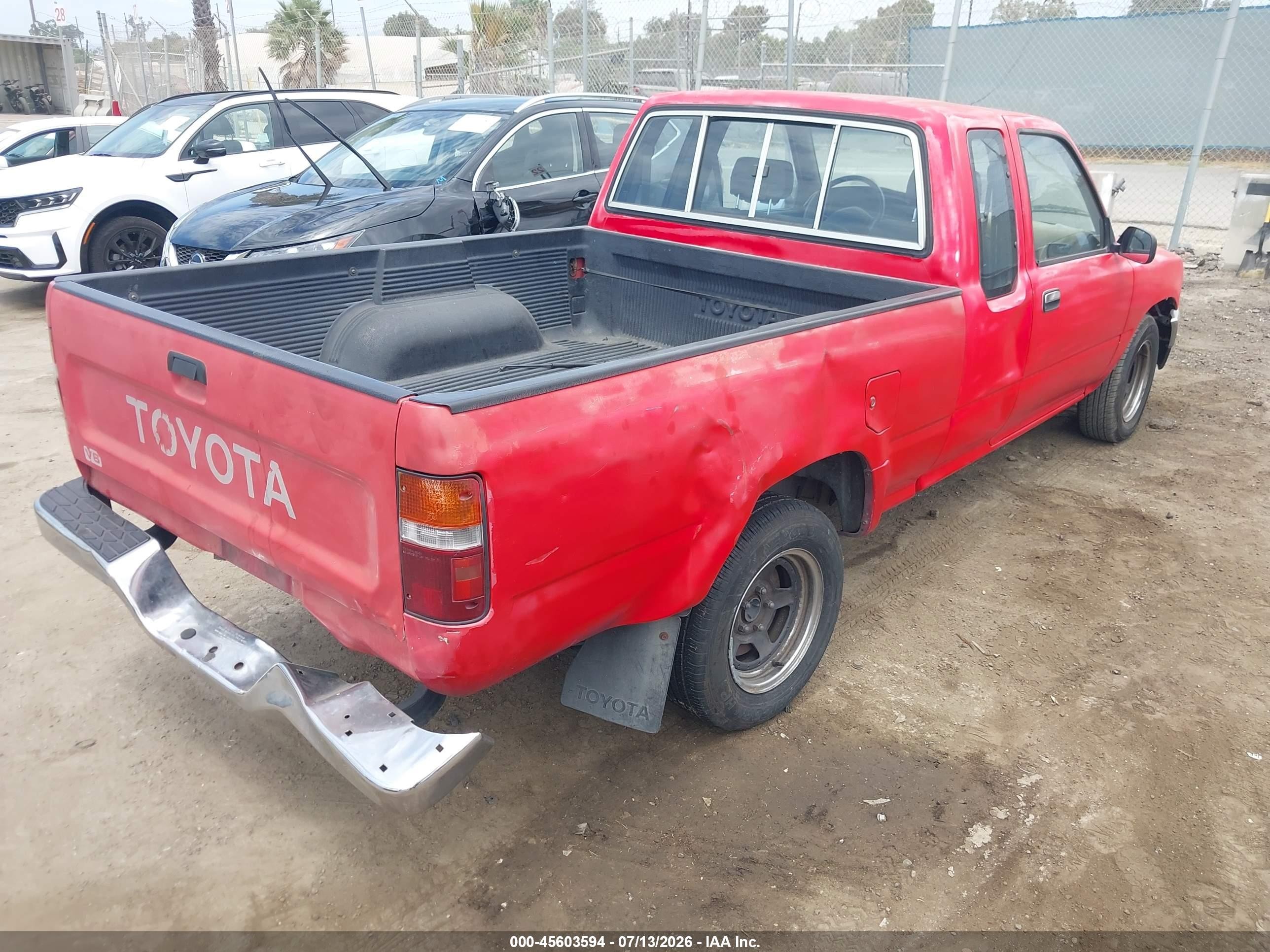 1992 Toyota Pickup 1/2 Ton Ex Lng Whlbse Dlx Красный vin: JT4VN93DXN5027372