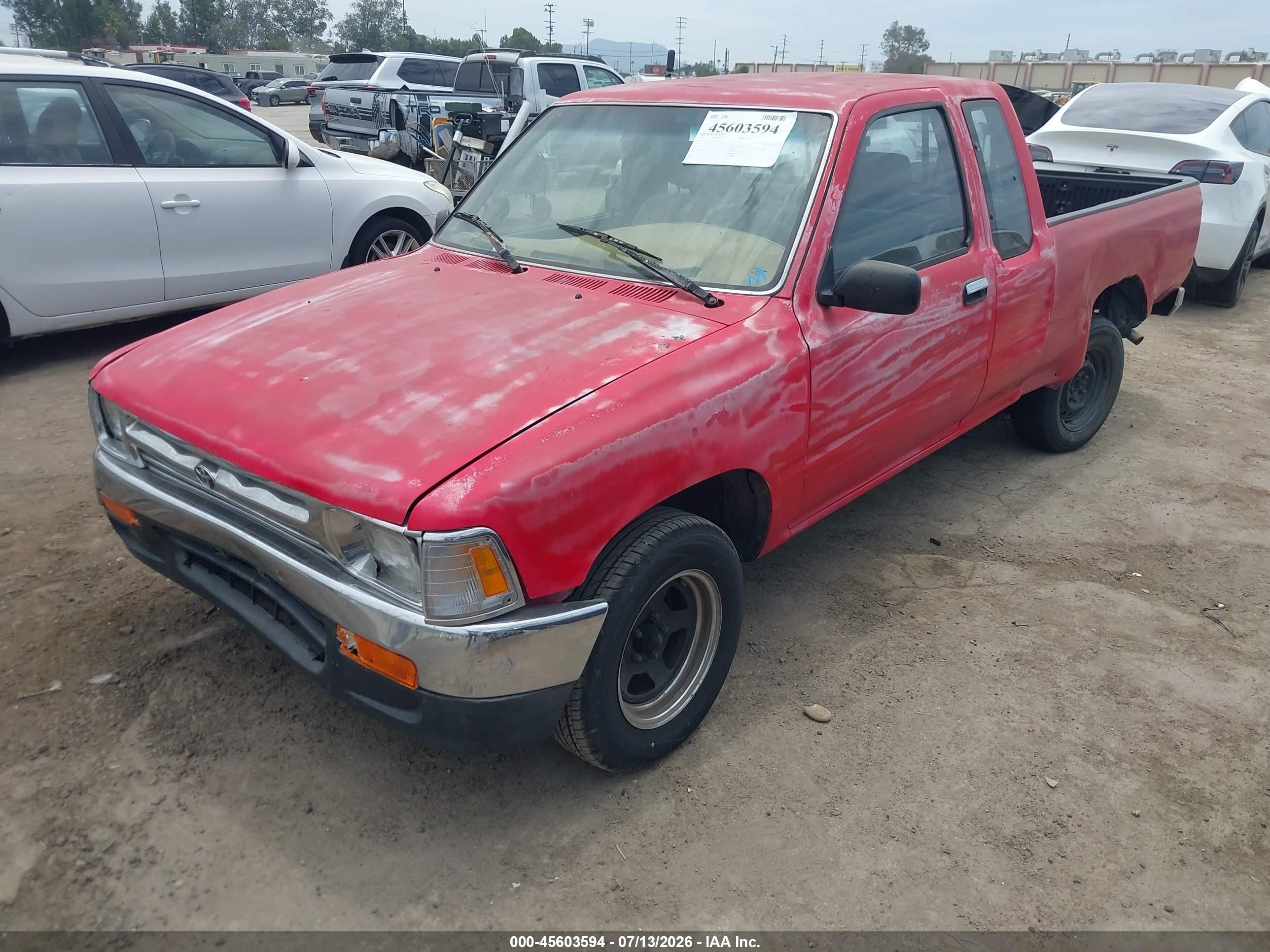 1992 Toyota Pickup 1/2 Ton Ex Lng Whlbse Dlx Красный vin: JT4VN93DXN5027372