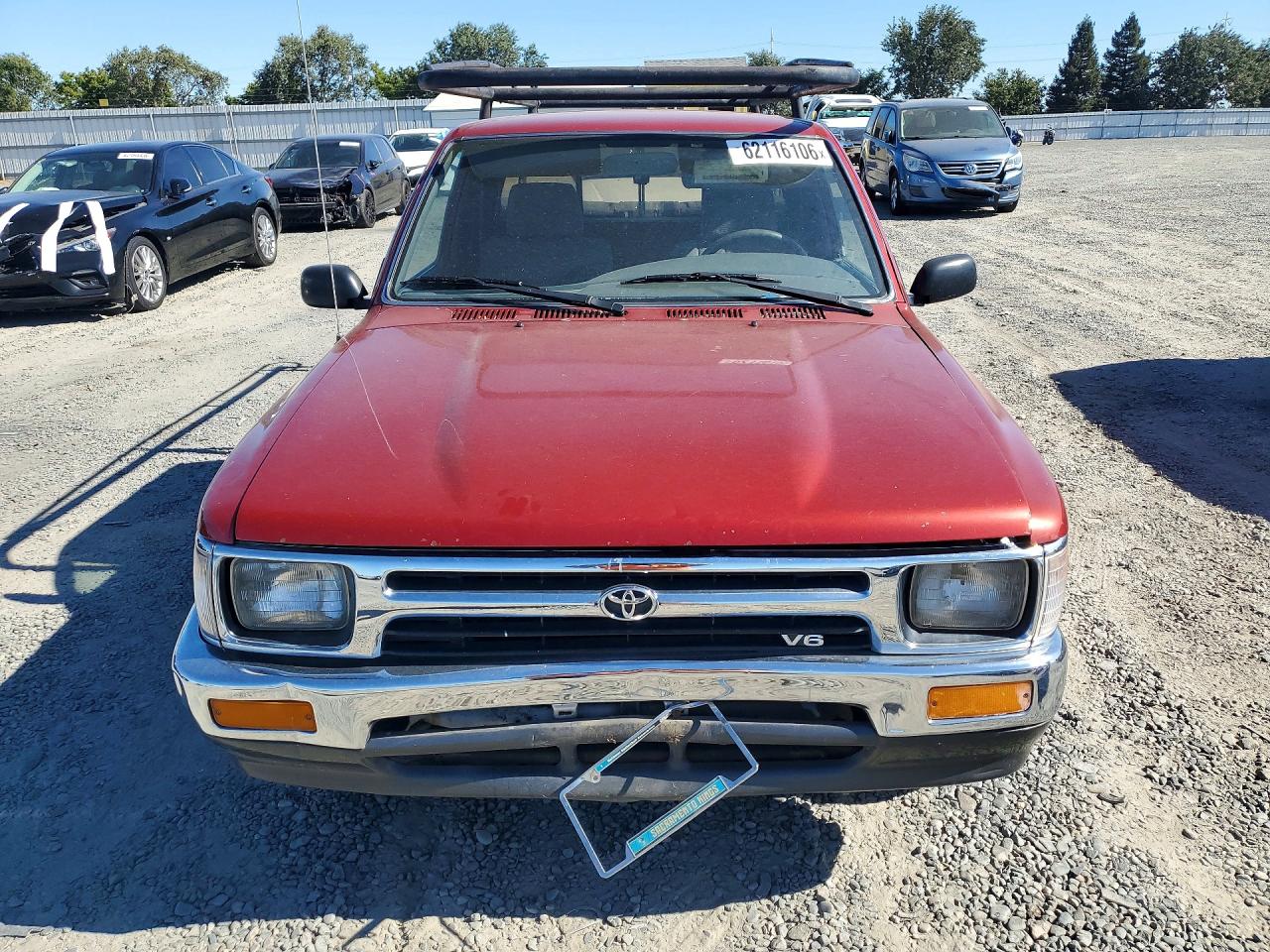 1993 Toyota Pickup Sr5 V6 Burgundy vin: JT4VN93G7P5034244