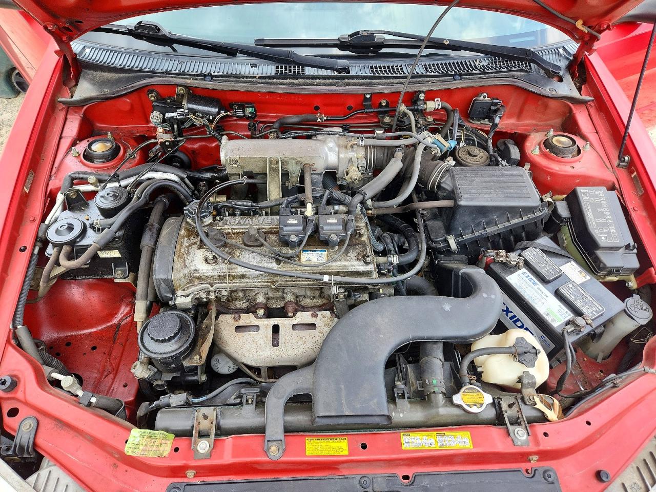1997 Toyota Paseo Base Red vin: JT5FC52H6V0031922