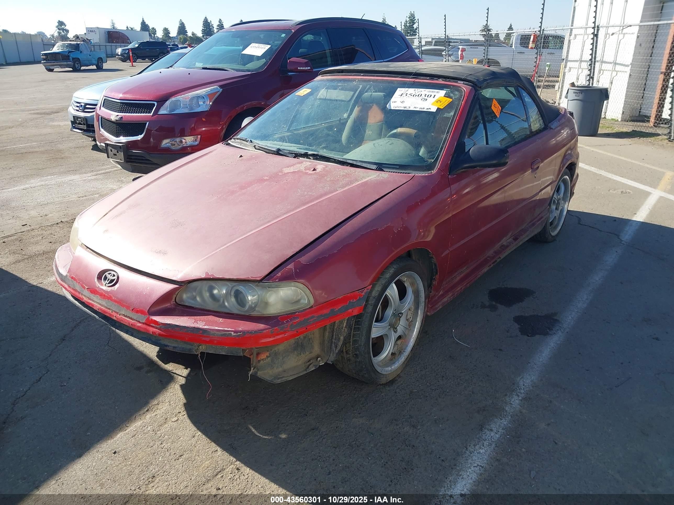 1997 Toyota Paseo   Red vin: JT5FC52HXV0036816