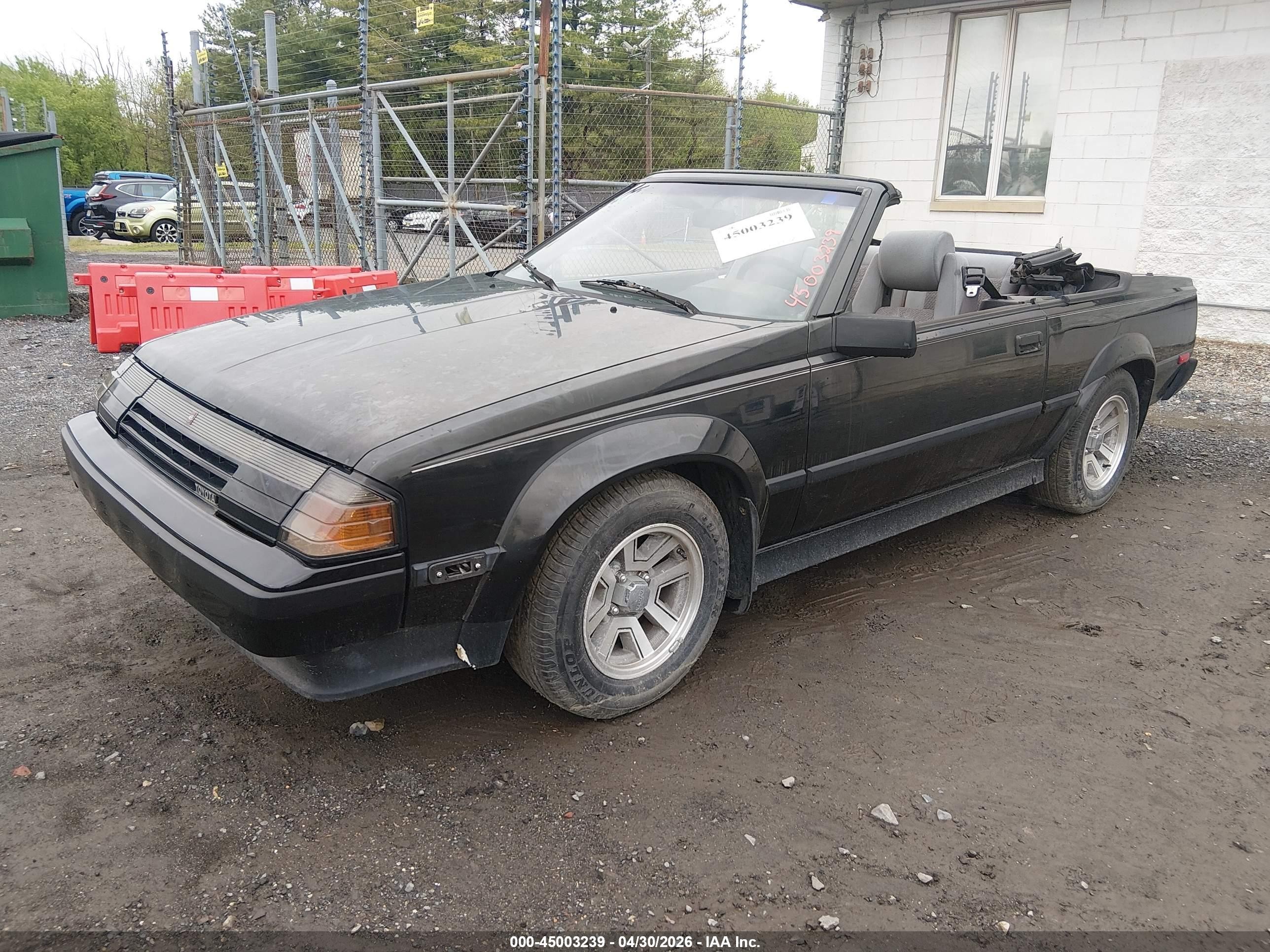 1985 Toyota Celica Gt-s Black vin: JT5RA65K6F4055146