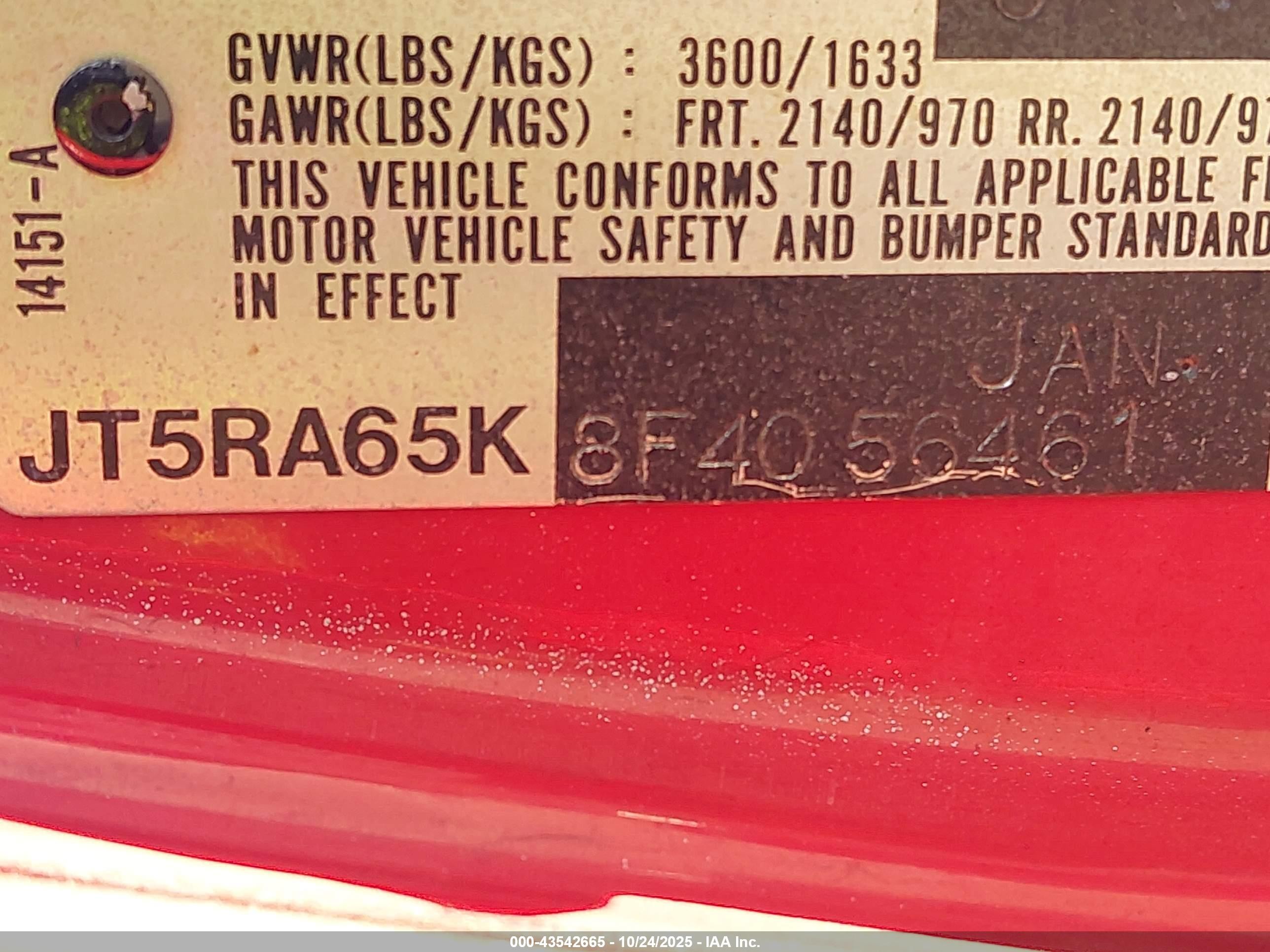 1985 Toyota Celica Gt-s Red vin: JT5RA65K8F4056461