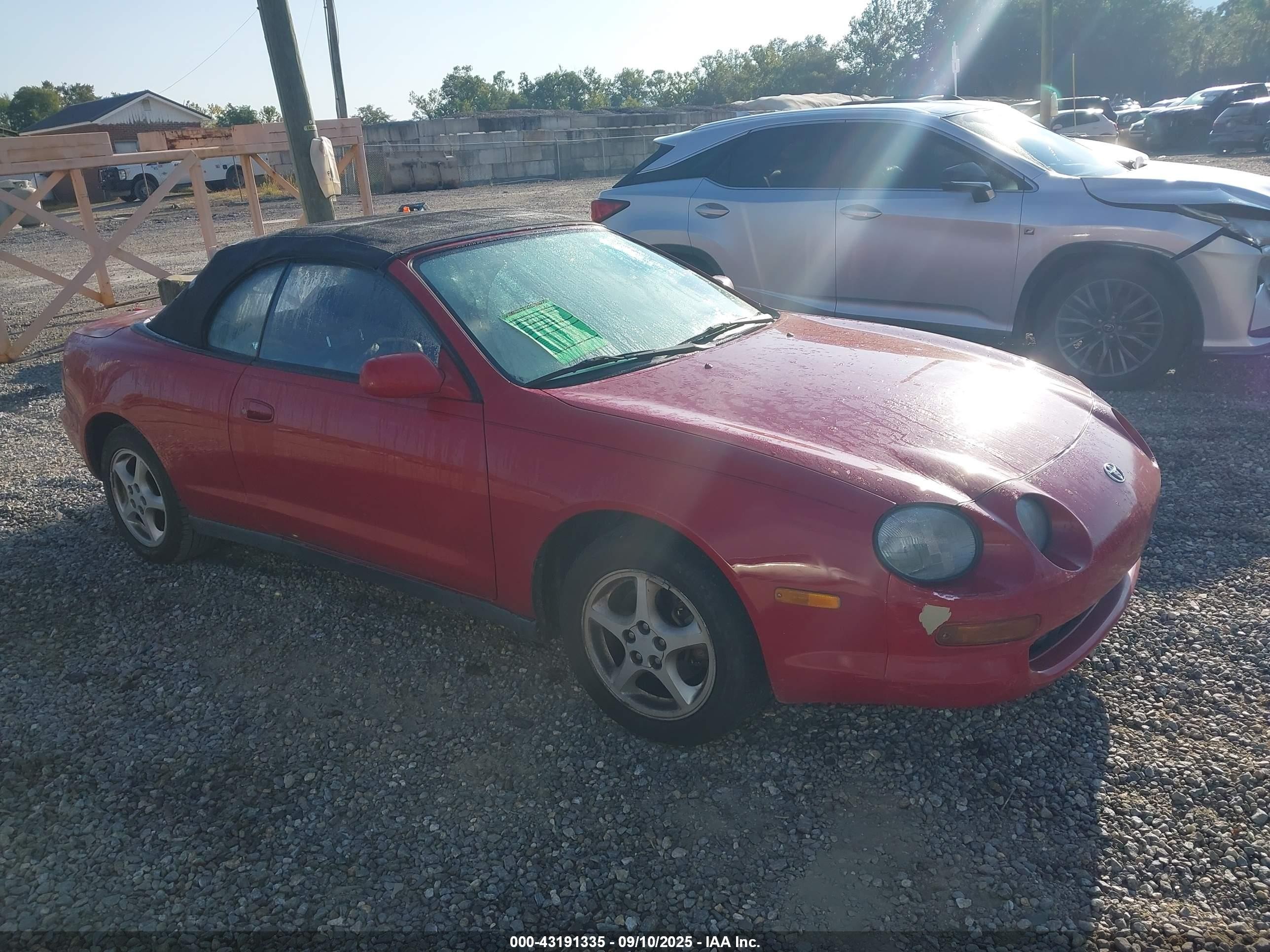 1995 Toyota Celica Gt Красный vin: JT5ST07K1S0025298