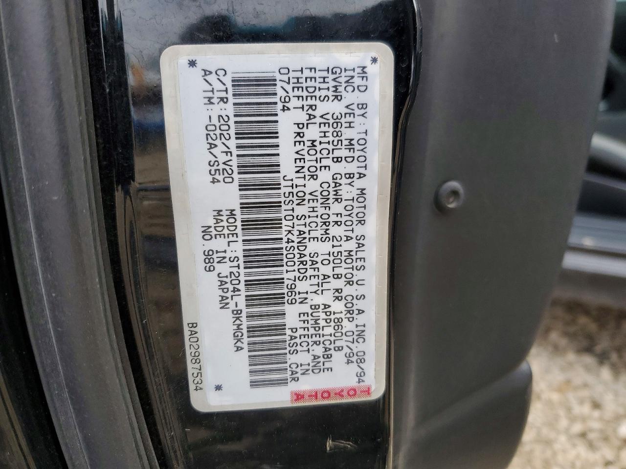 1995 Toyota Celica Gt Black vin: JT5ST07K4S0017969