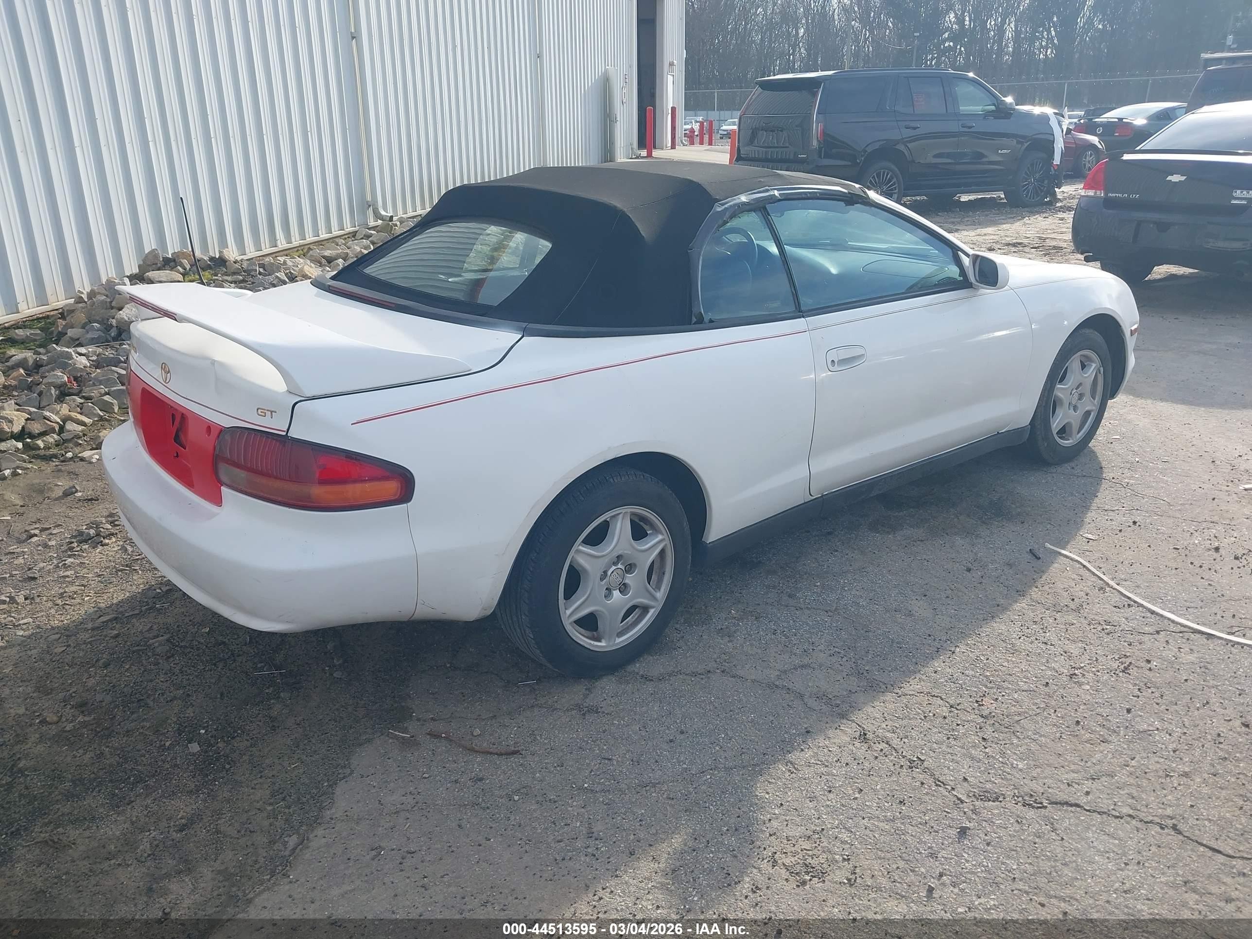 1995 Toyota Celica Gt White vin: JT5ST07K4S0026123