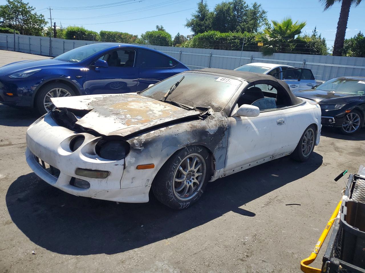 1995 Toyota Celica Gt White vin: JT5ST07K4S0028003