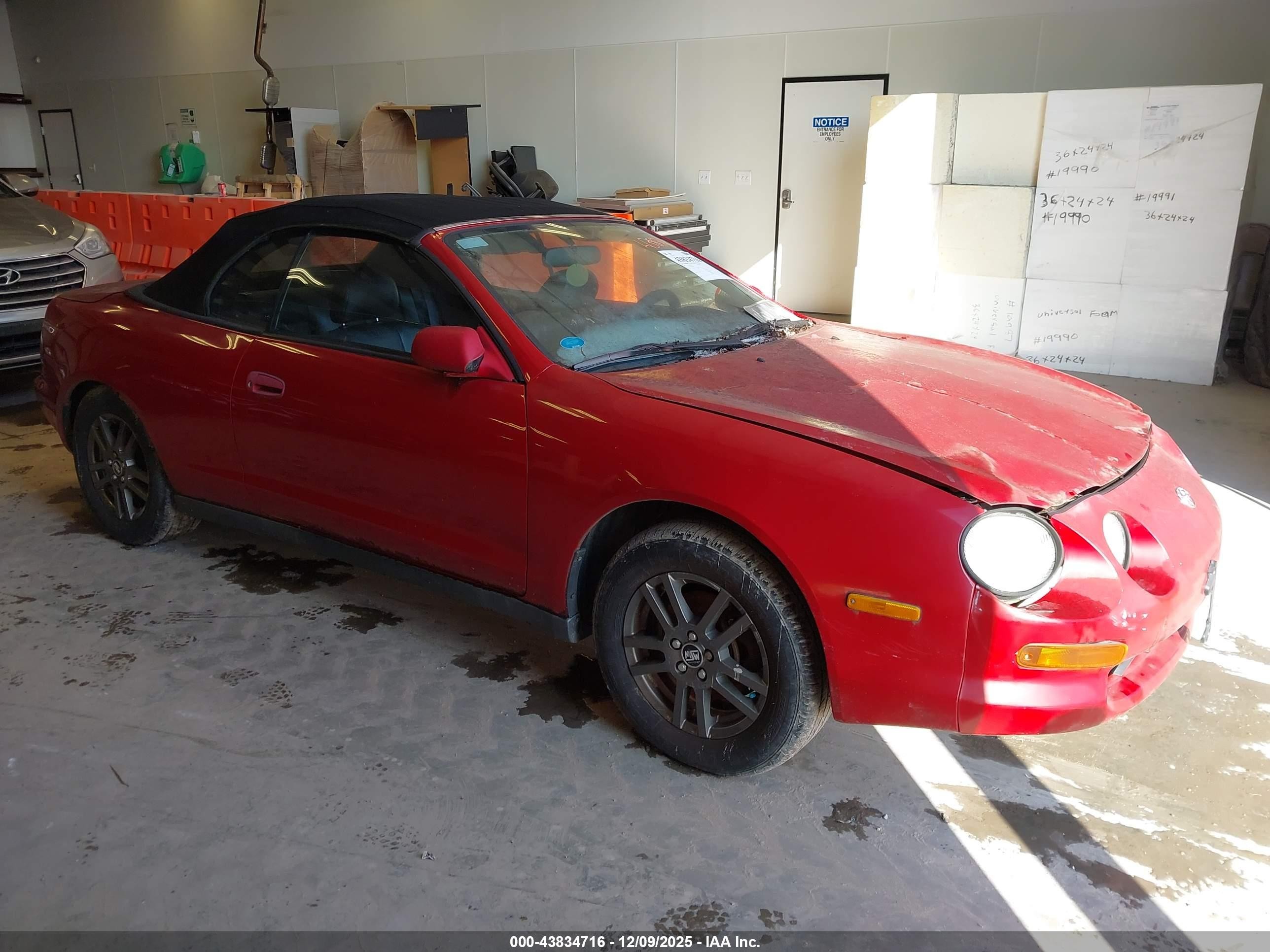 1995 Toyota Celica Gt Red vin: JT5ST07KXS0027101