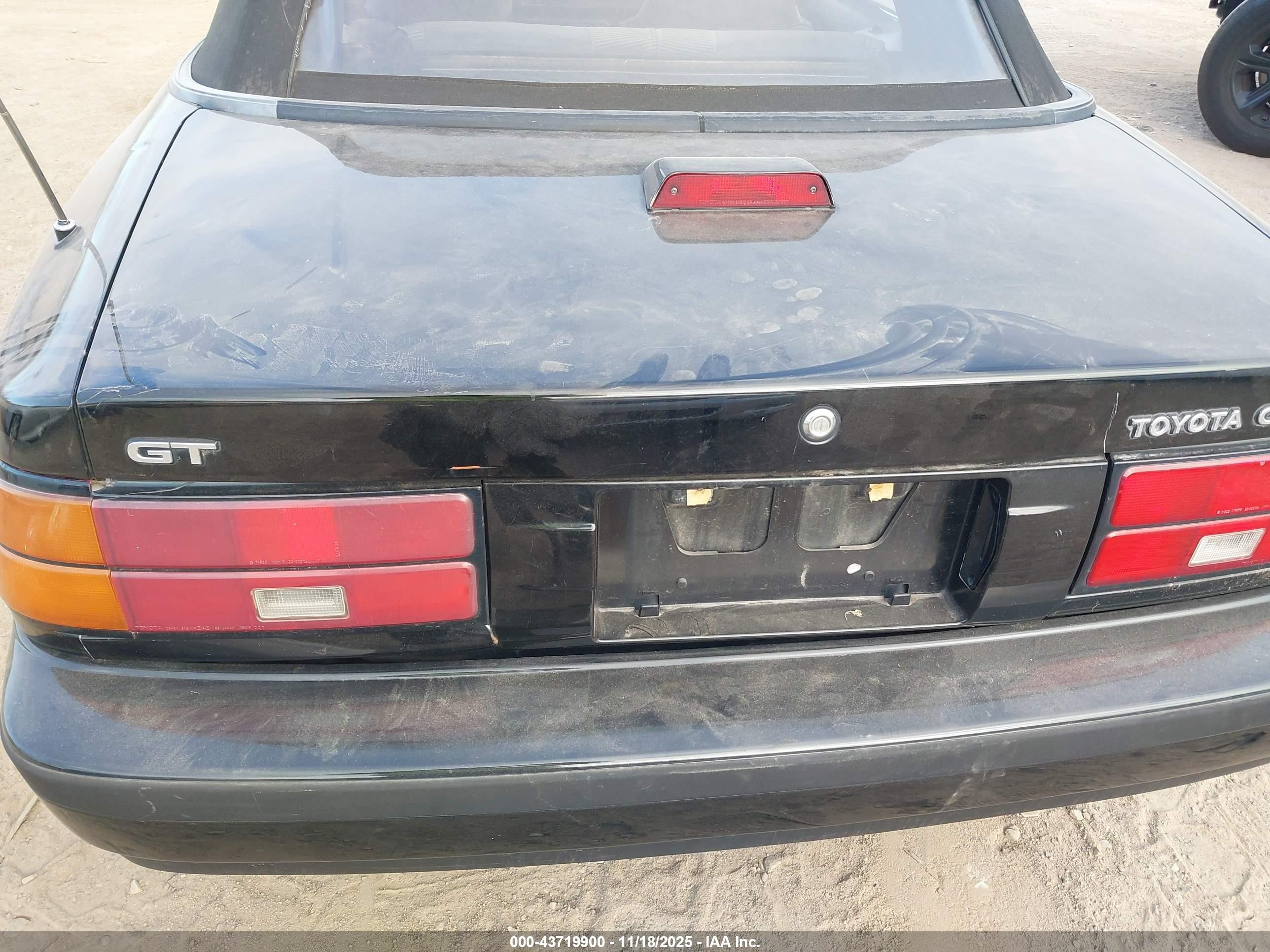 1989 Toyota Celica Gt Black vin: JT5ST62K1K7337252