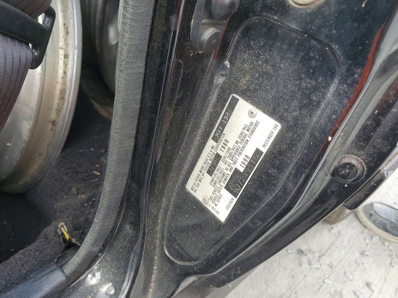 1988 Toyota Celica Gt Black vin: JT5ST62K9J7249516