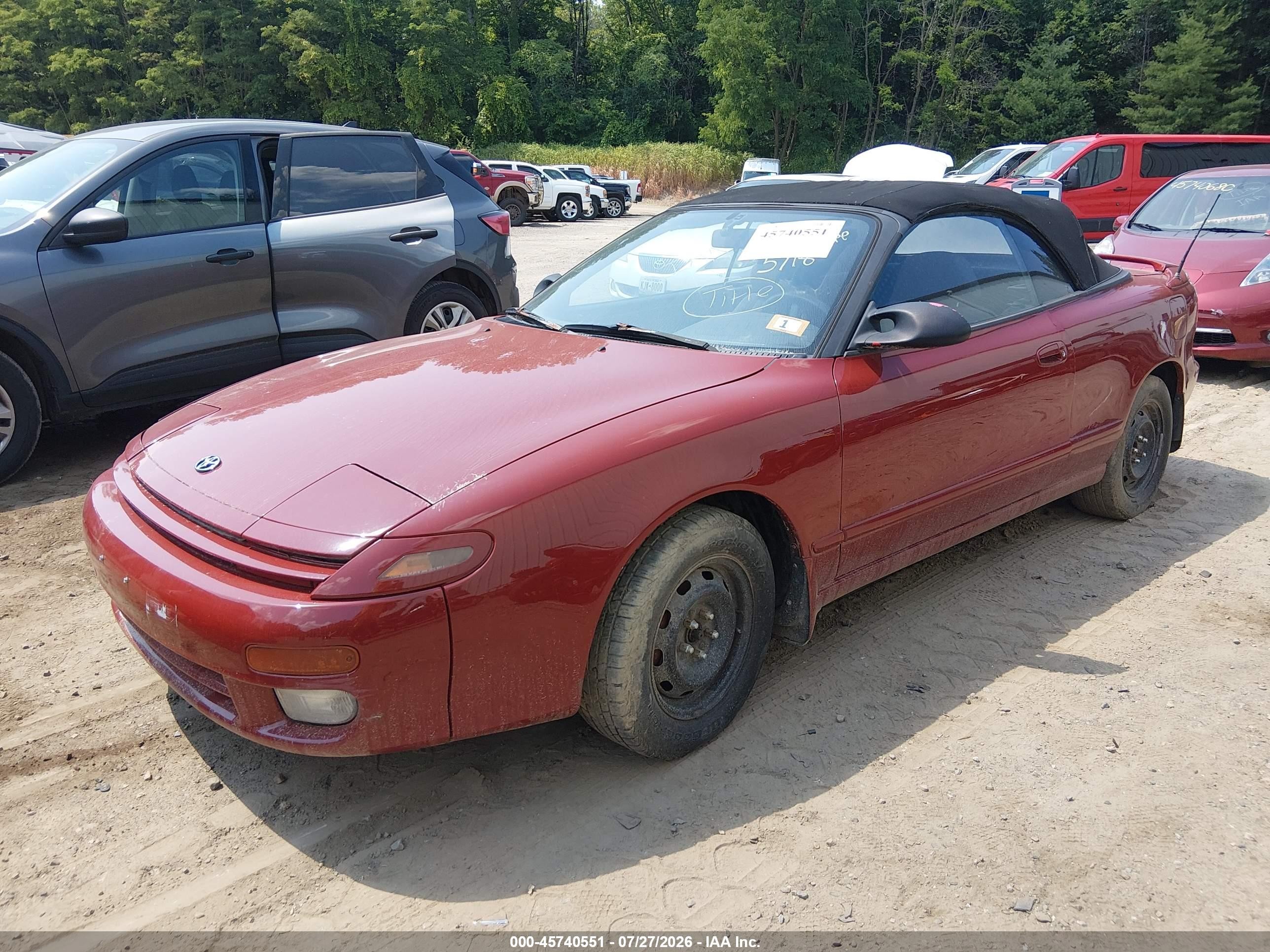 1992 Toyota Celica Gt Red vin: JT5ST87K2N0102537