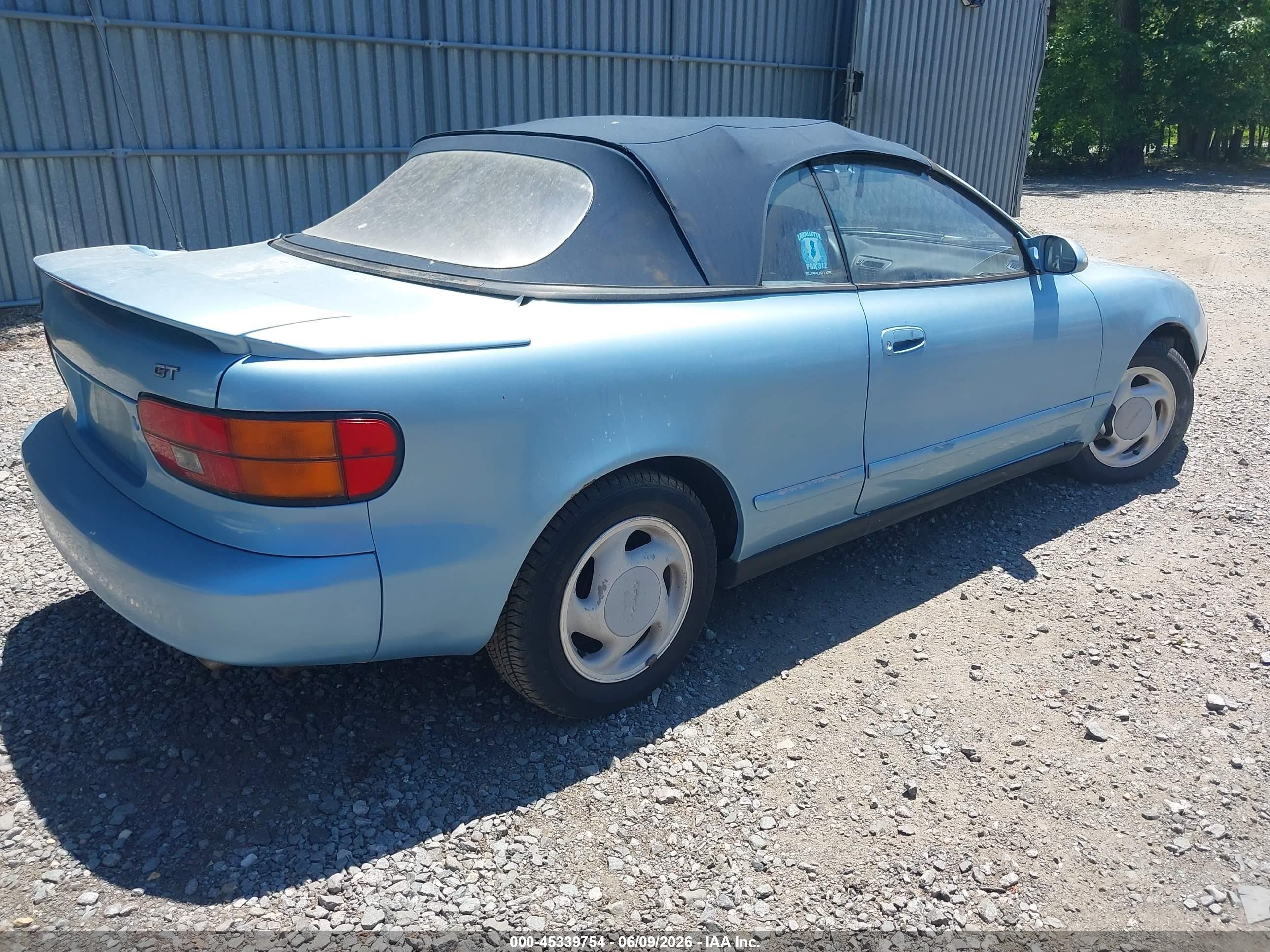 1991 Toyota Celica Gt Blue vin: JT5ST87K5M0090401