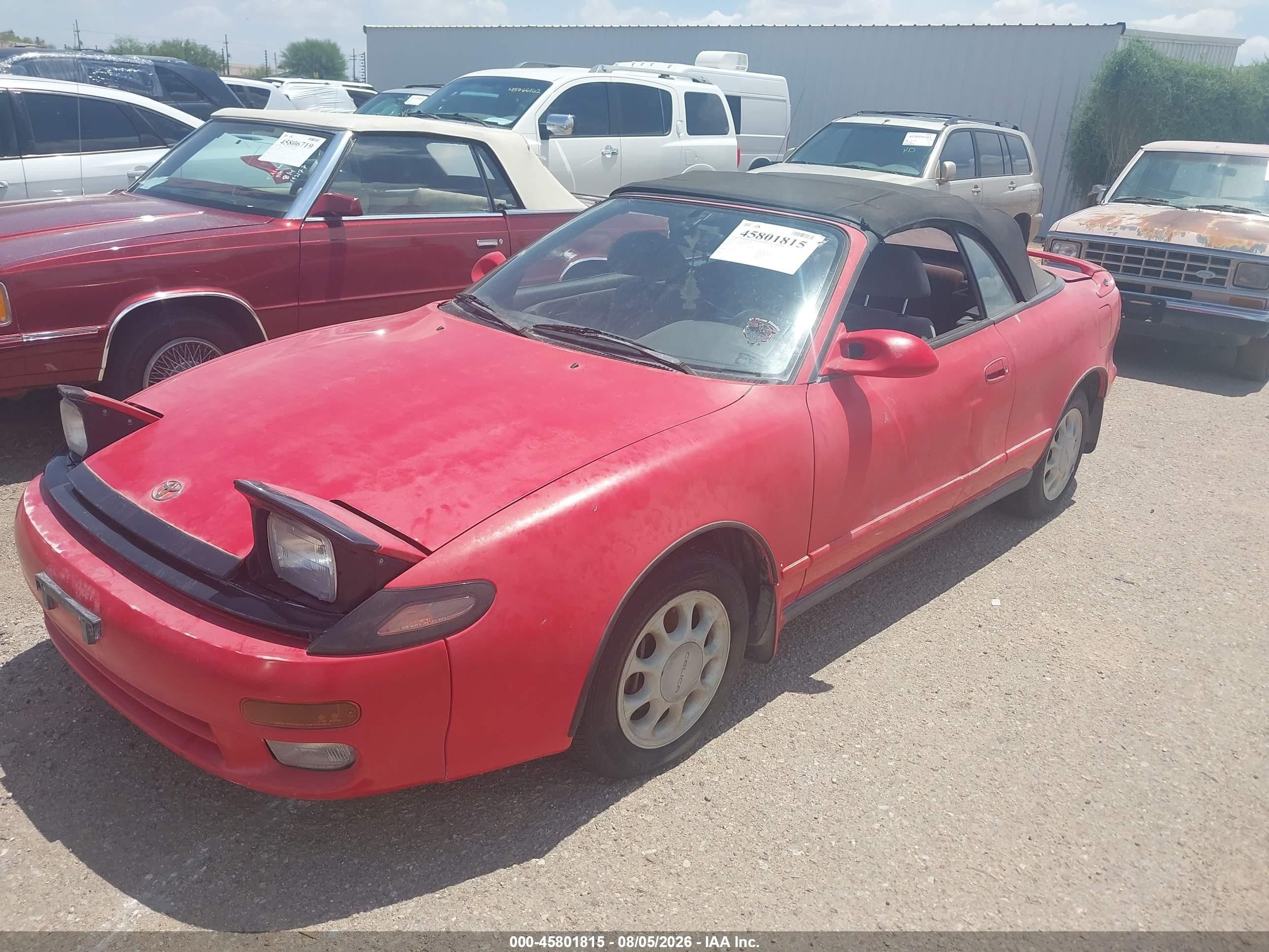 1992 Toyota Celica Gt Red vin: JT5ST87K9N0127791