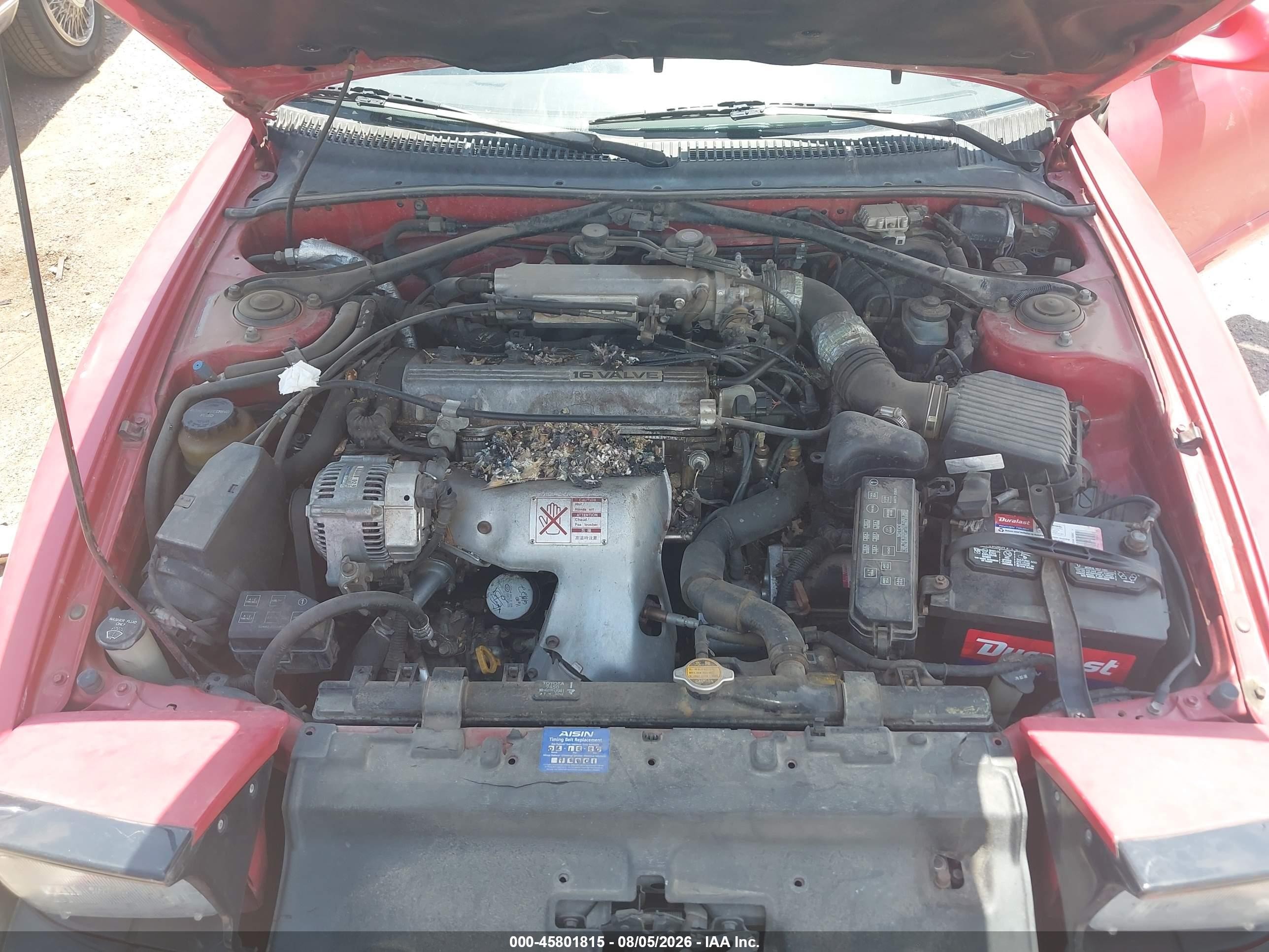 1992 Toyota Celica Gt Red vin: JT5ST87K9N0127791