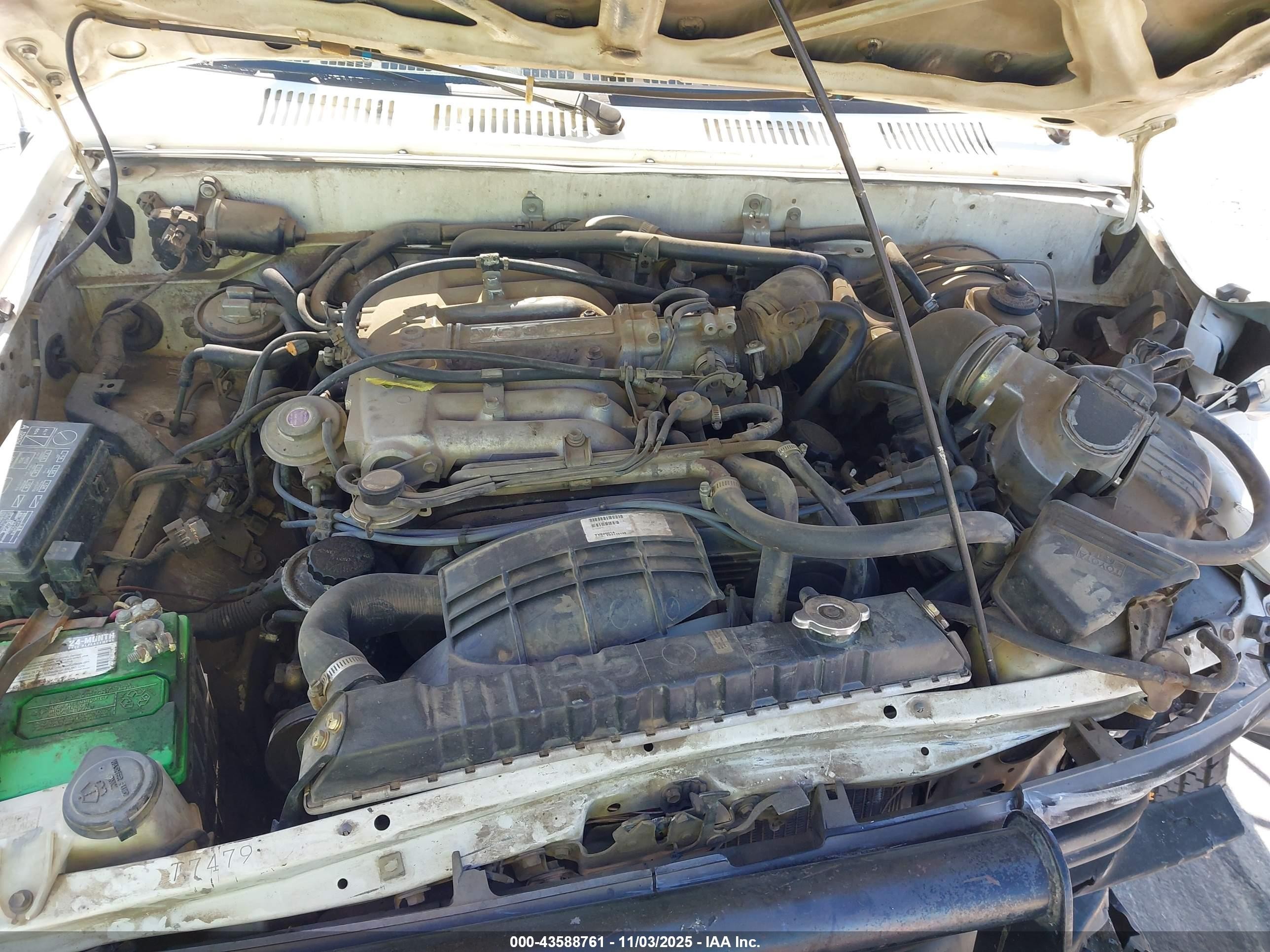 1990 Toyota Pickup Cab Chassis Super Long Wb White vin: JT5VN94T2L0019763
