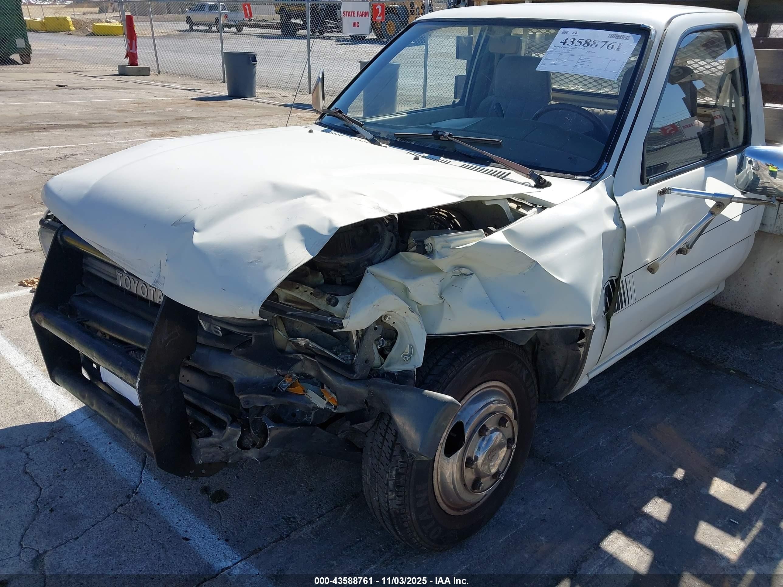 1990 Toyota Pickup Cab Chassis Super Long Wb White vin: JT5VN94T2L0019763