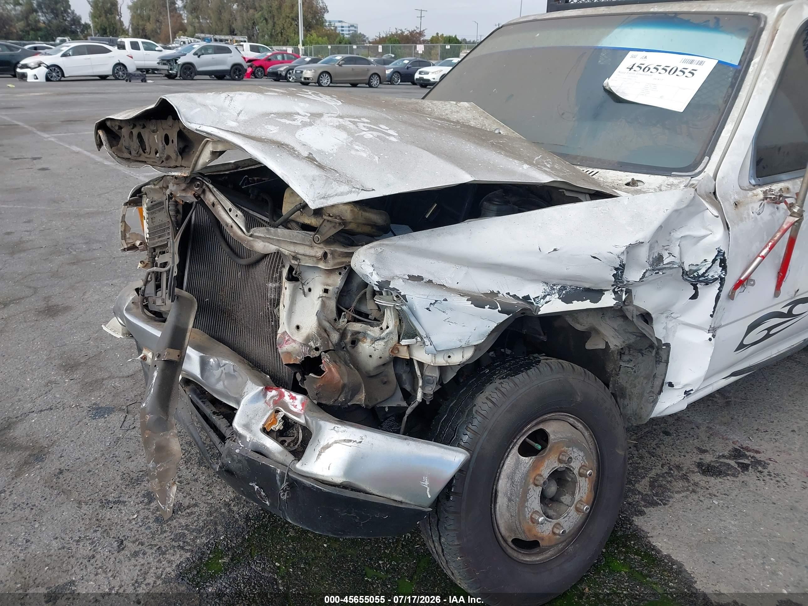 1991 Toyota Pickup Cab Chassis Super Long Wb White vin: JT5VN94T4M0023220