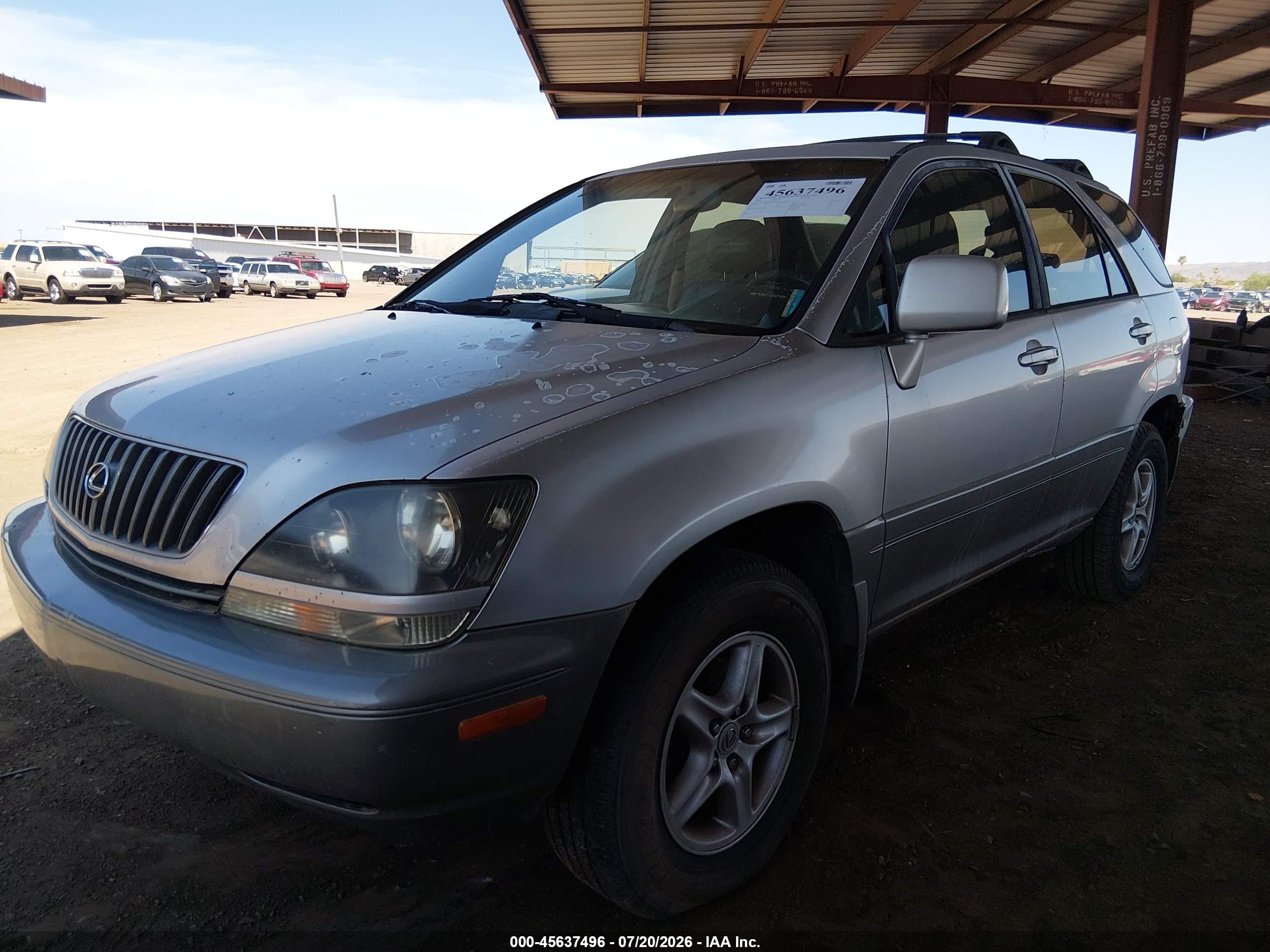 2000 Lexus Rx 300   Silver vin: JT6GF10U0Y0049417