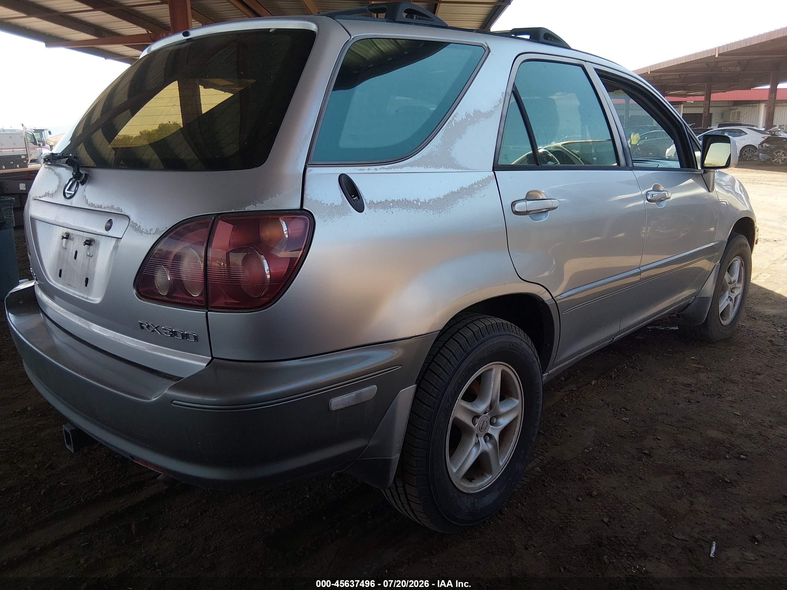 2000 Lexus Rx 300   Silver vin: JT6GF10U0Y0049417