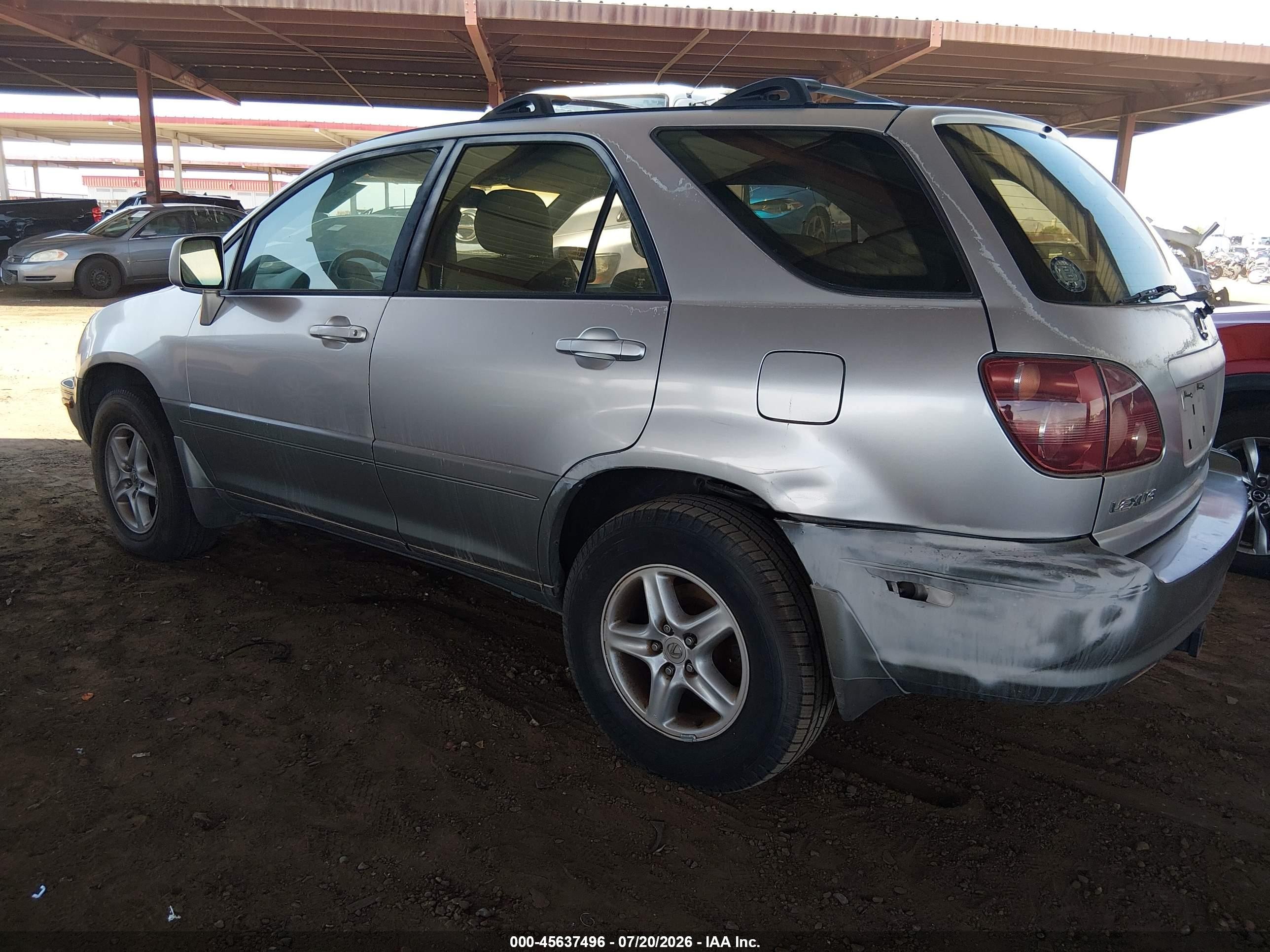 2000 Lexus Rx 300   Silver vin: JT6GF10U0Y0049417