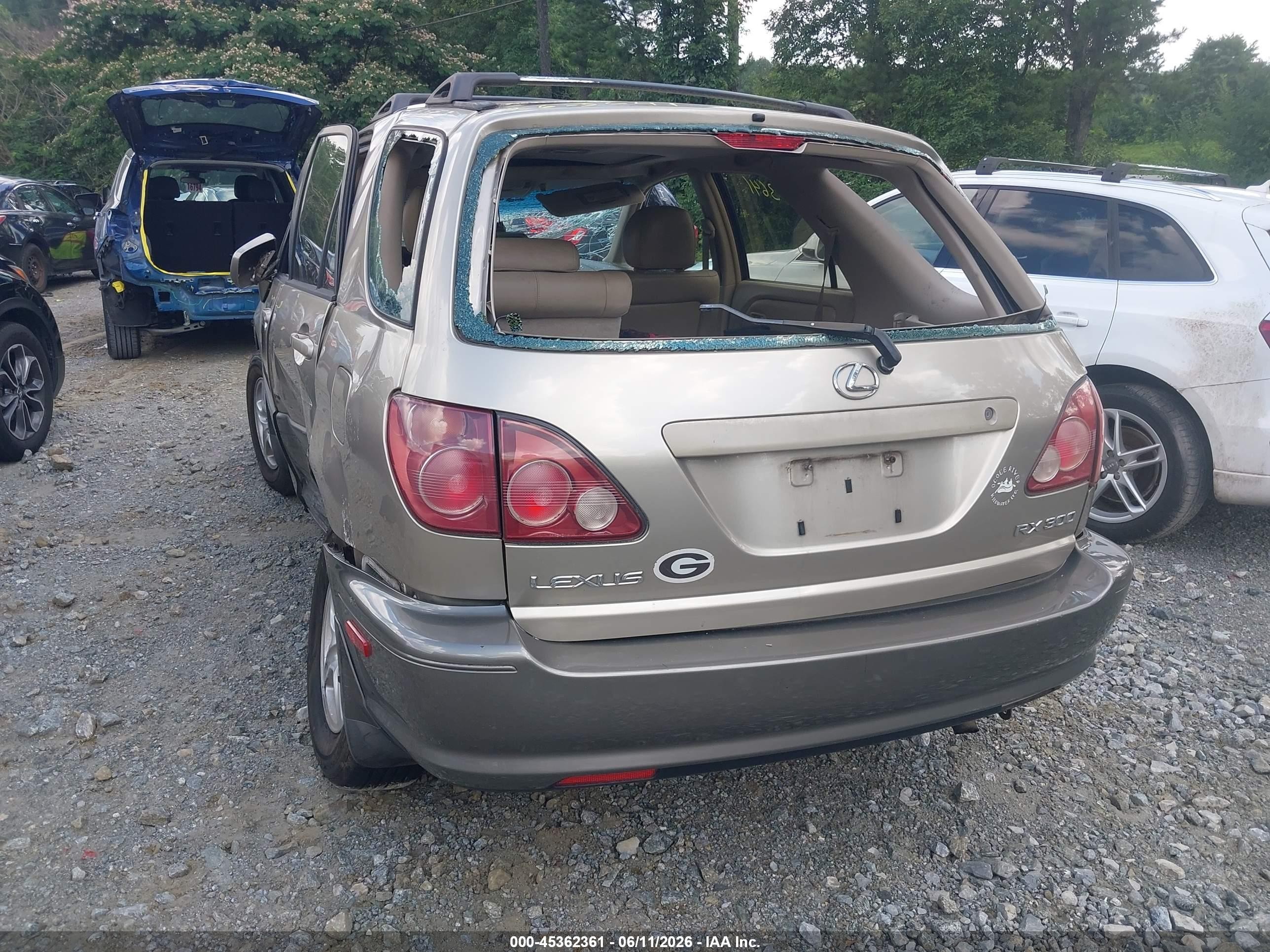 2000 Lexus Rx 300 Gold vin: JT6GF10U0Y0080389
