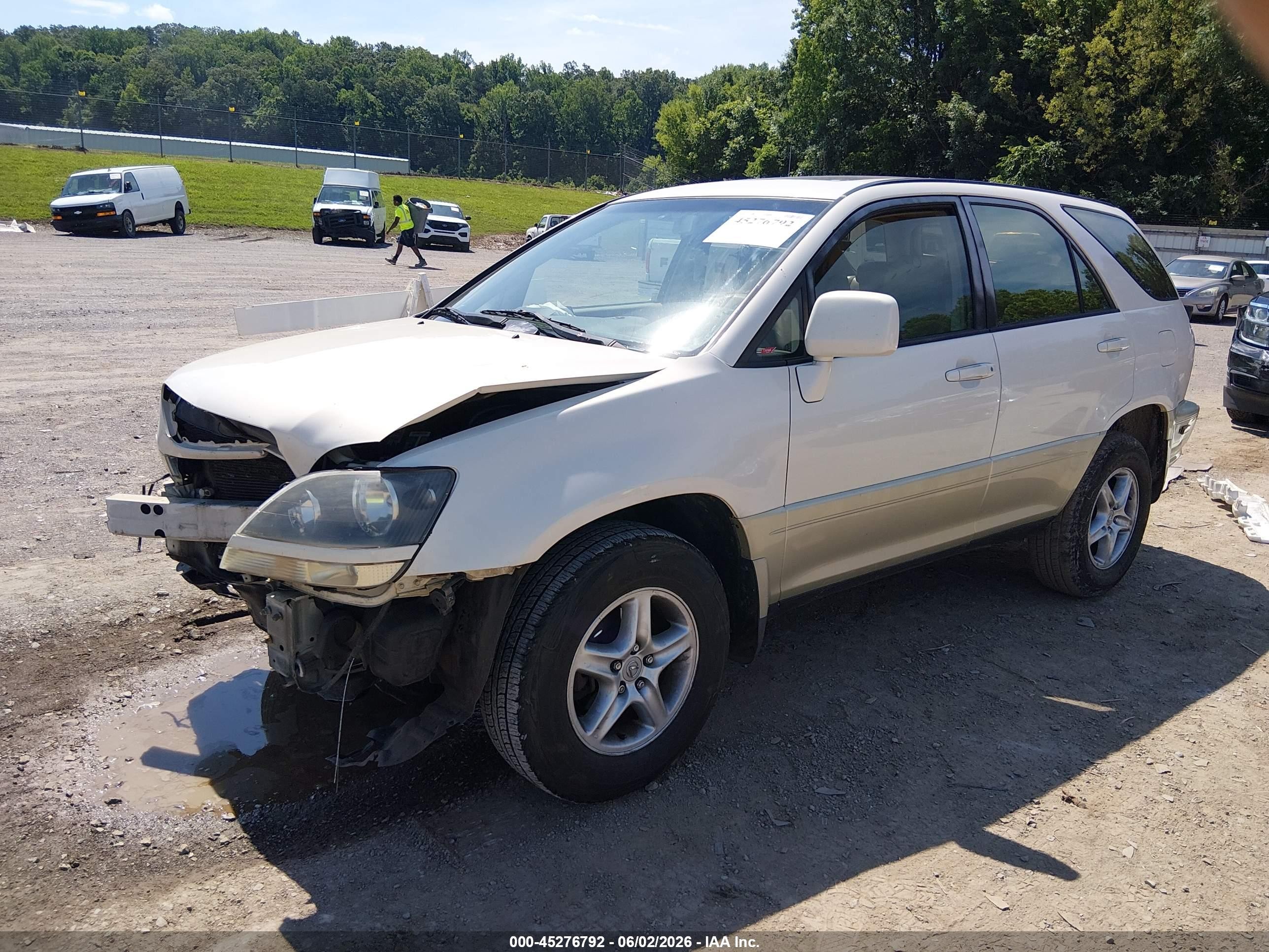 2000 Lexus Rx 300   White vin: JT6GF10U3Y0060752