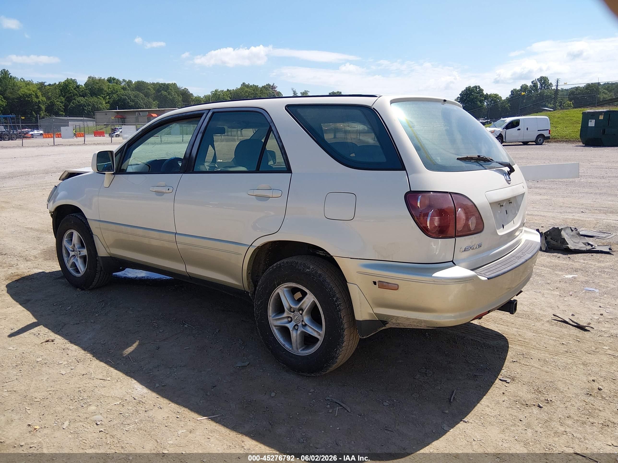 2000 Lexus Rx 300   White vin: JT6GF10U3Y0060752