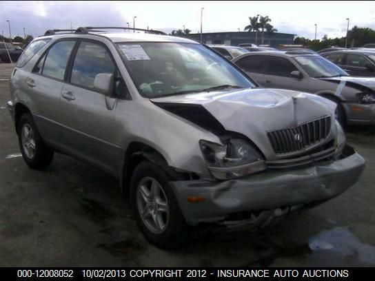2000 Lexus Rx 300 2wd vin: JT6GF10U3Y0070598