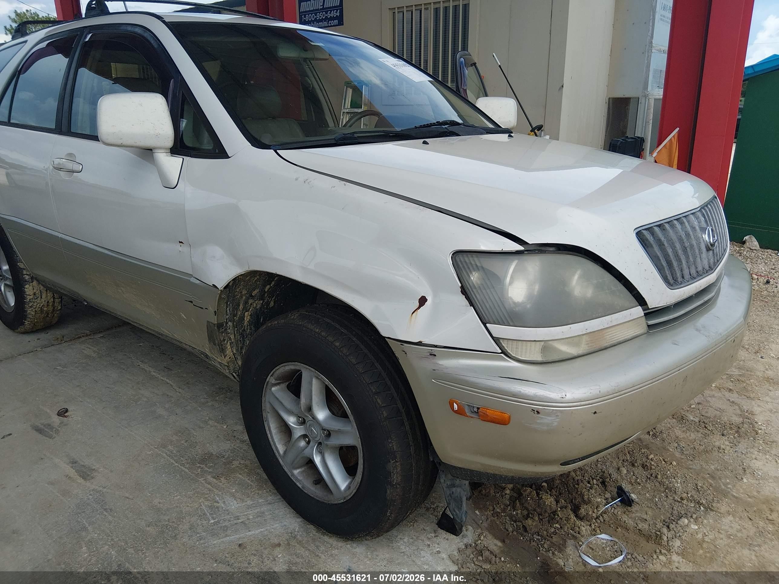 2000 Lexus Rx 300   White vin: JT6GF10U4Y0065037