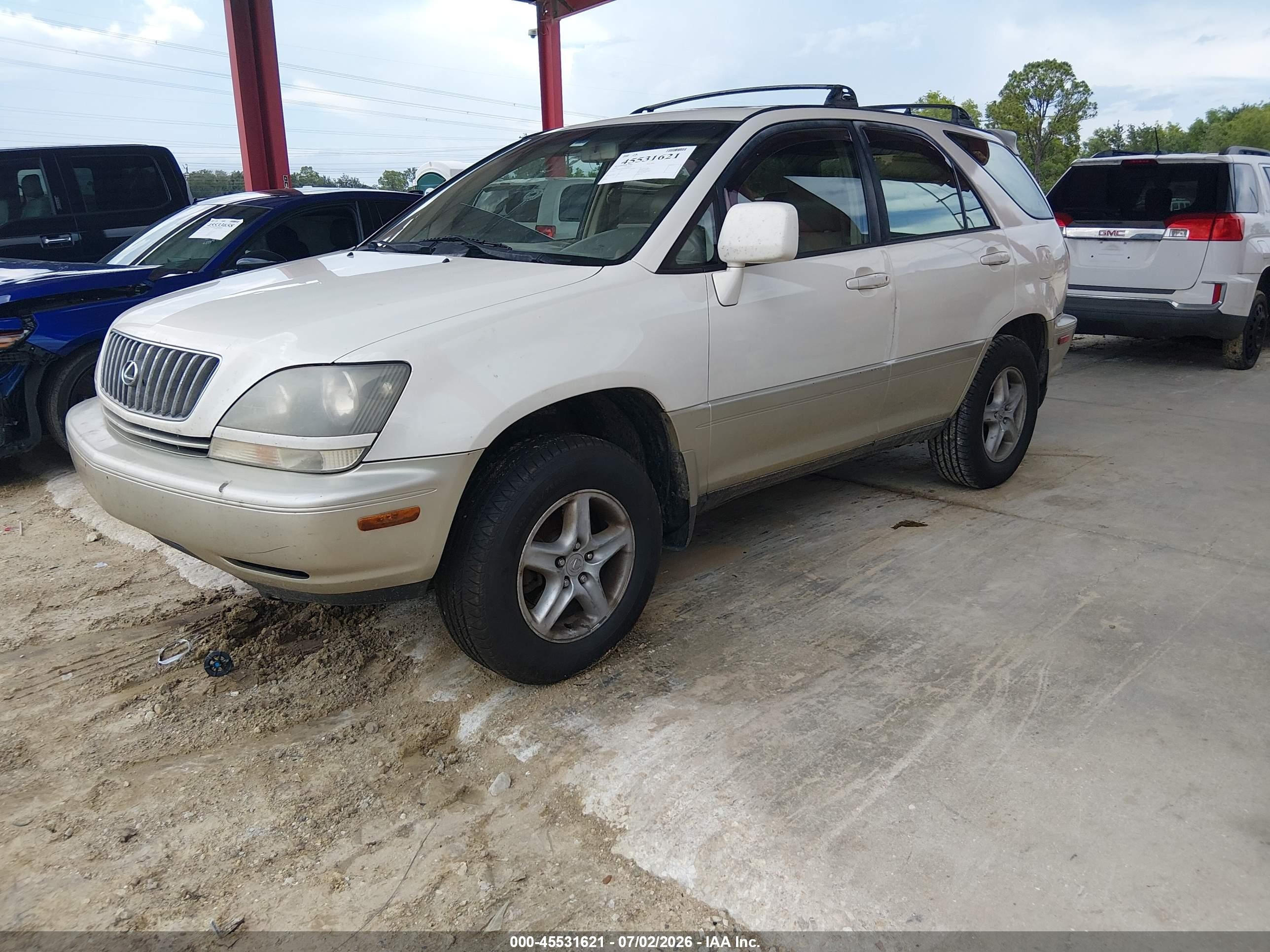 2000 Lexus Rx 300   White vin: JT6GF10U4Y0065037