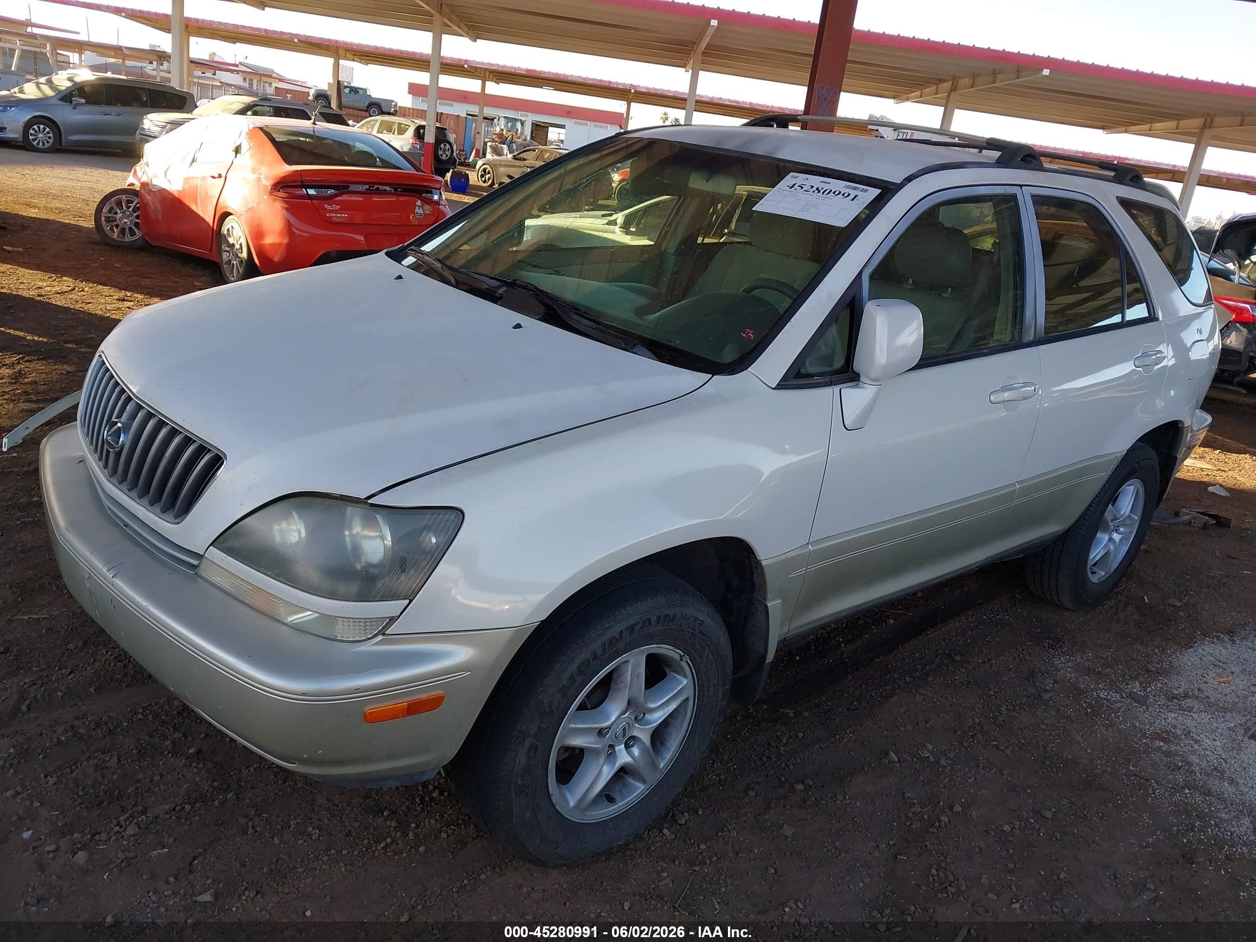 1999 Lexus Rx 300 Белый vin: JT6GF10U5X0044017