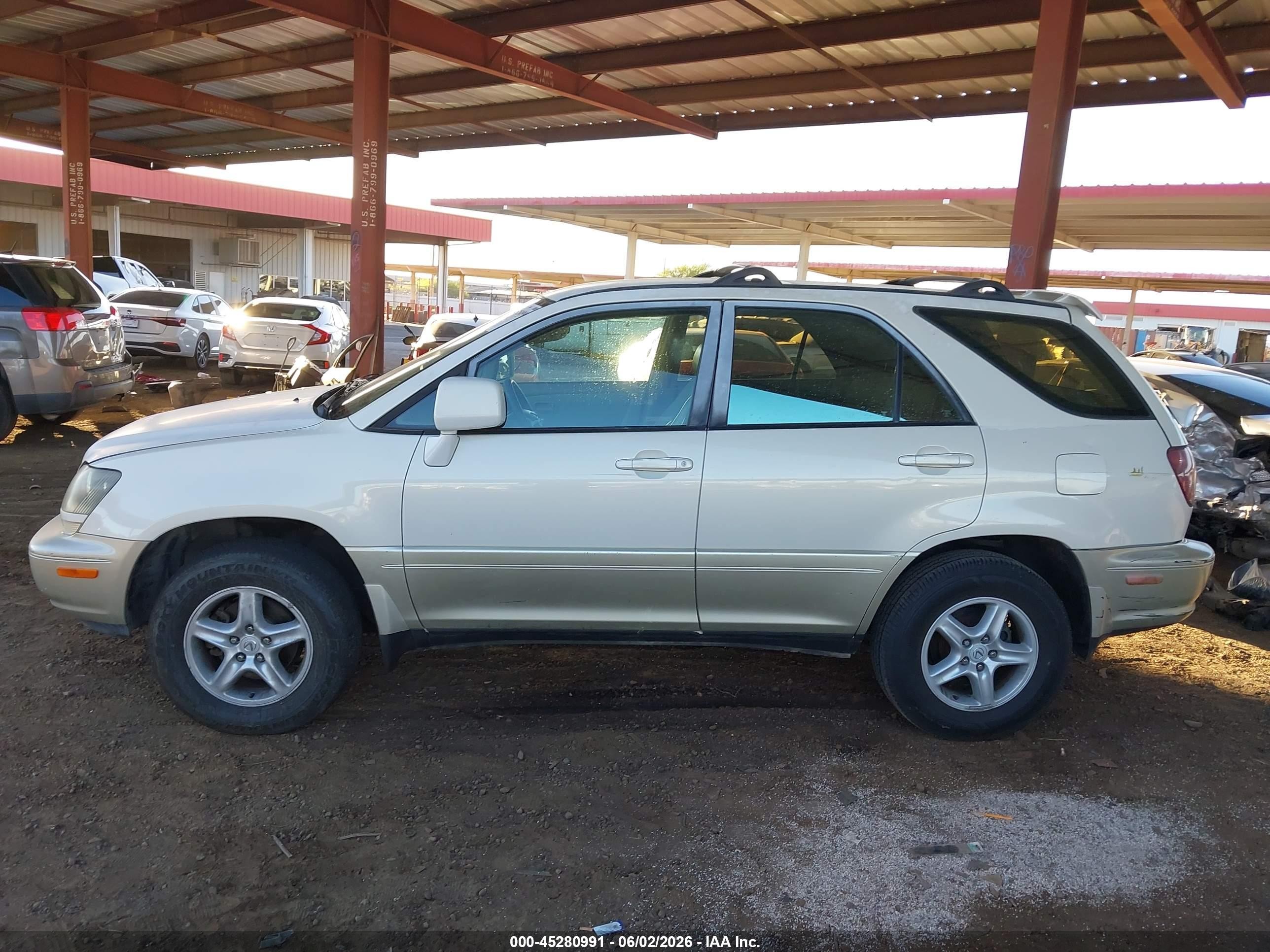 1999 Lexus Rx 300 Белый vin: JT6GF10U5X0044017