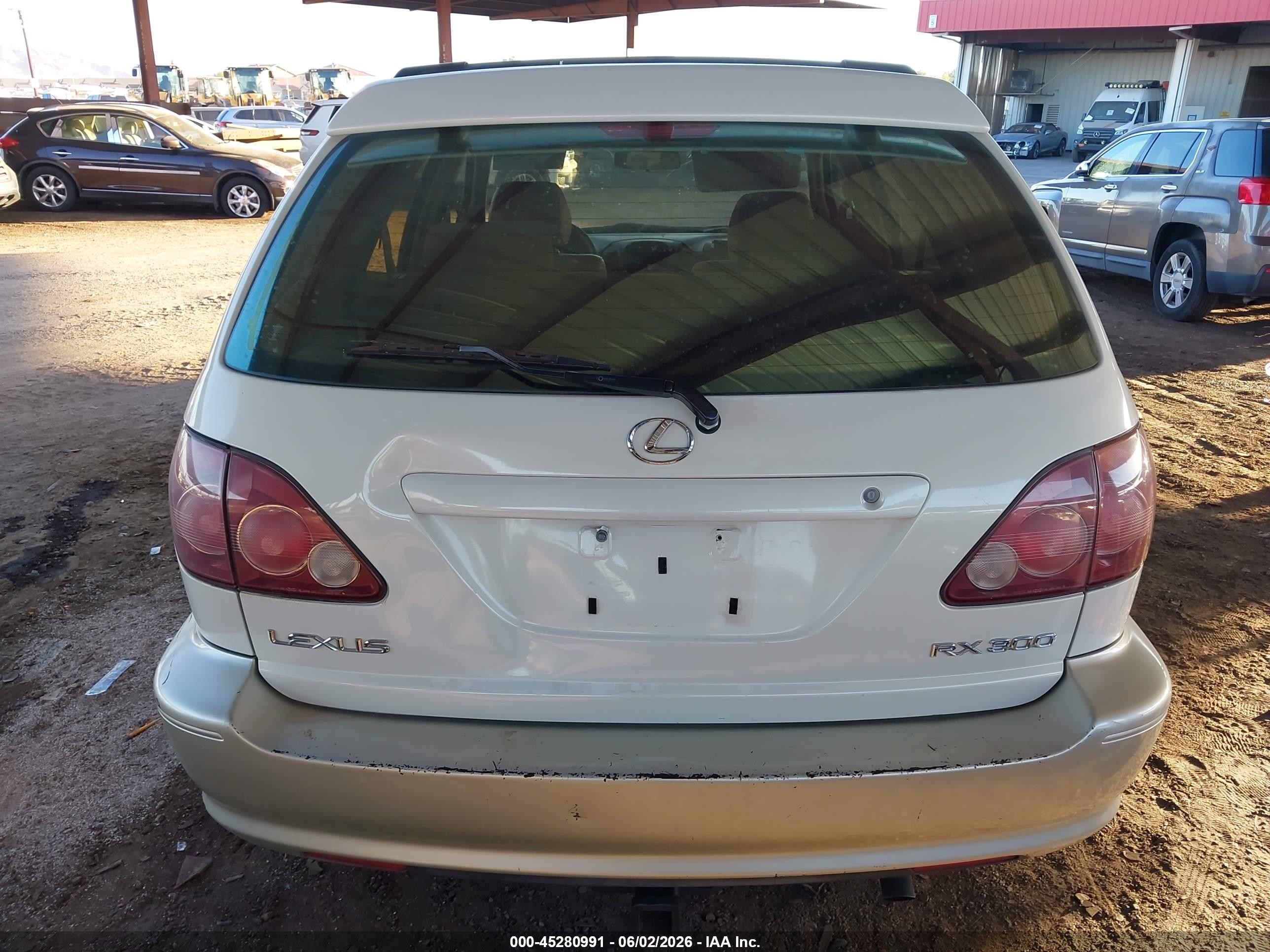 1999 Lexus Rx 300 Белый vin: JT6GF10U5X0044017