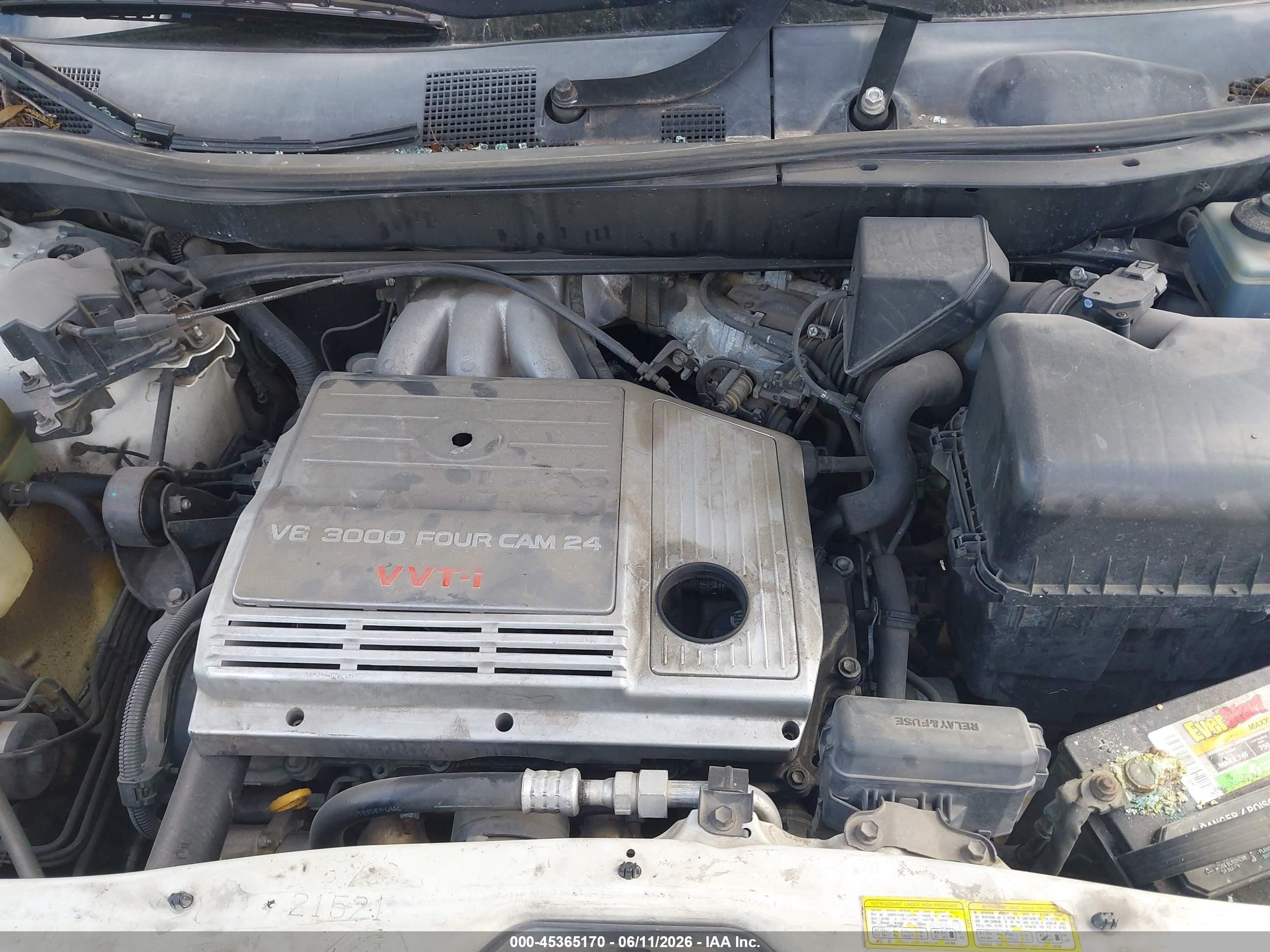 2000 Lexus Rx 300 White vin: JT6GF10U5Y0074538
