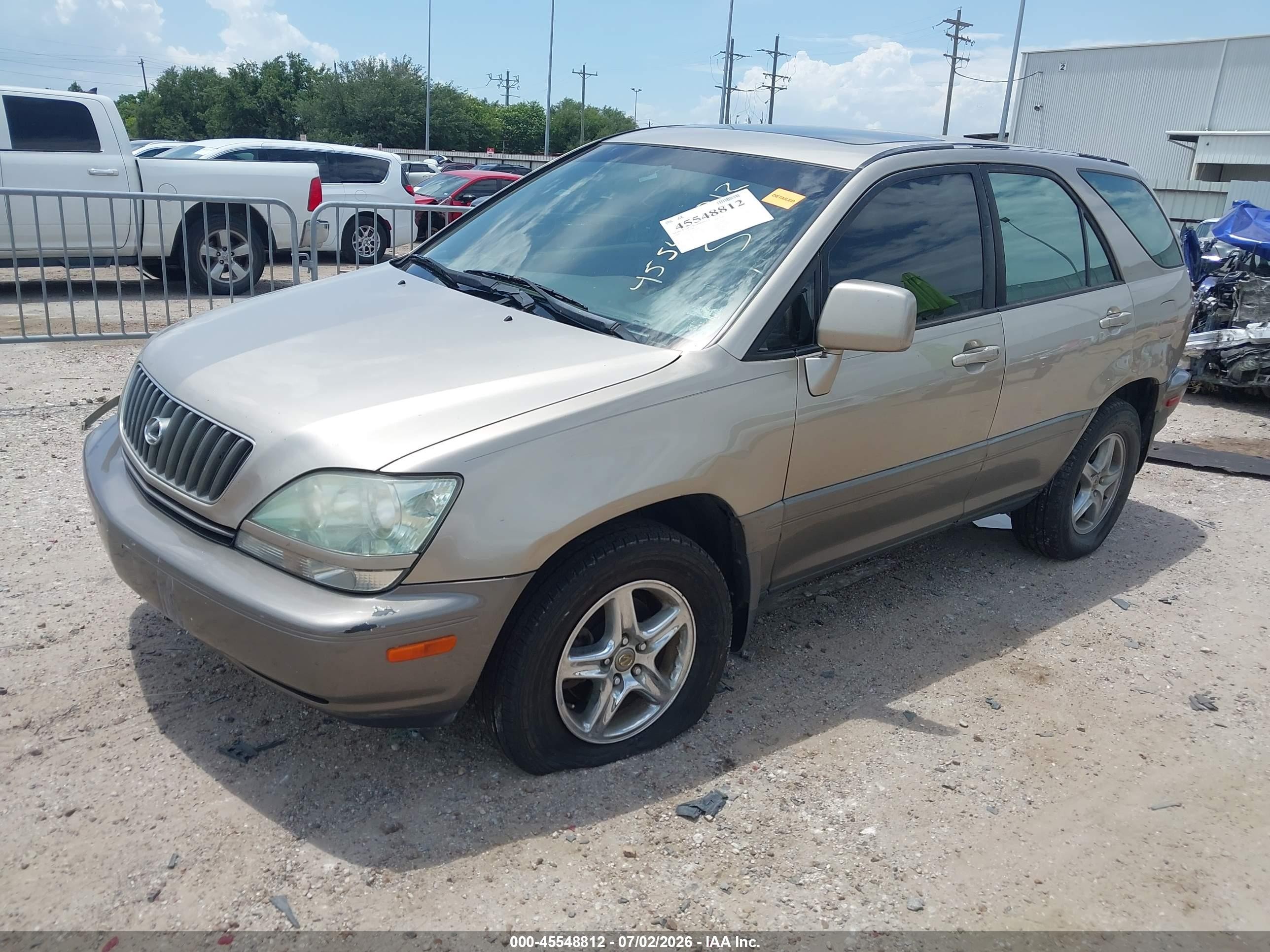 2000 Lexus Rx 300 Tan vin: JT6GF10U5Y0078458