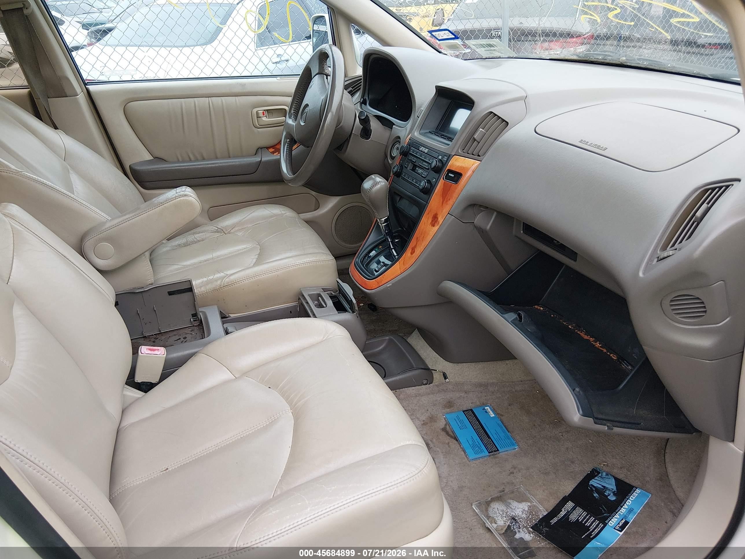 2000 Lexus Rx 300   White vin: JT6GF10U6Y0079554