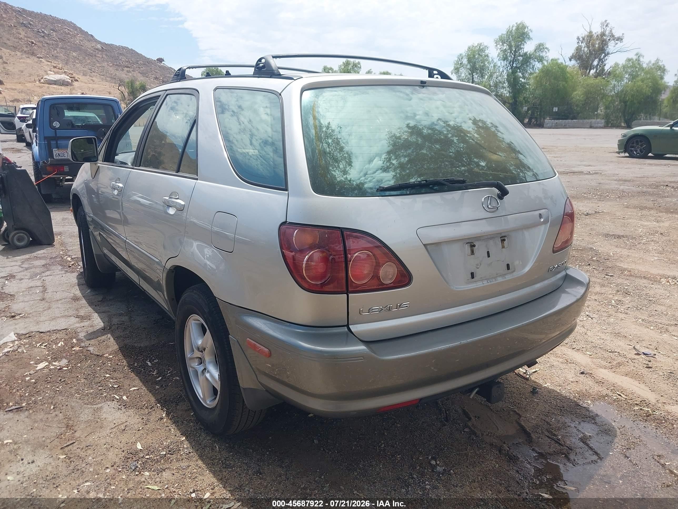 1999 Lexus Rx 300   Silver vin: JT6GF10U7X0034492