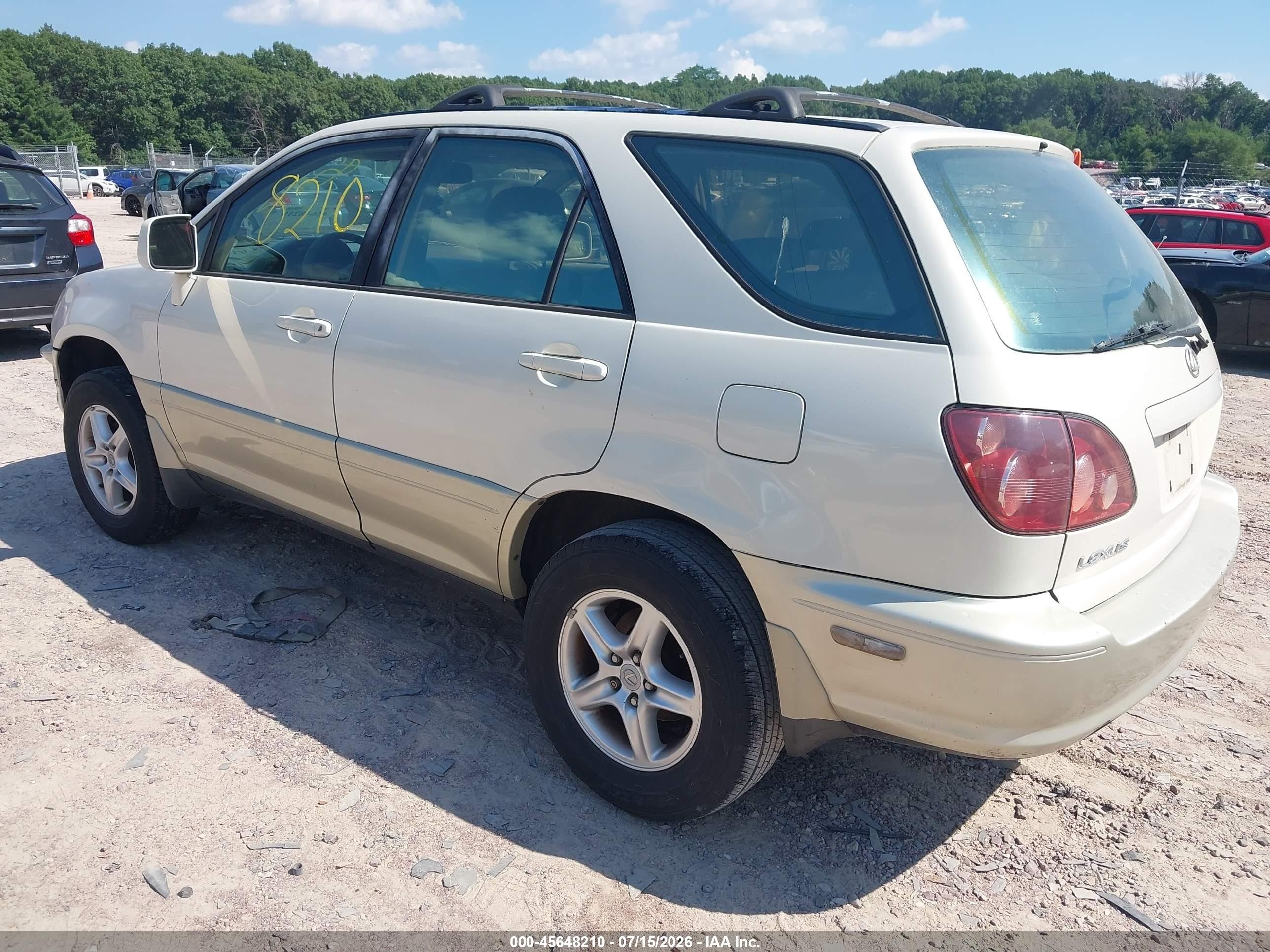 2000 Lexus Rx 300   Beige vin: JT6GF10U7Y0063248