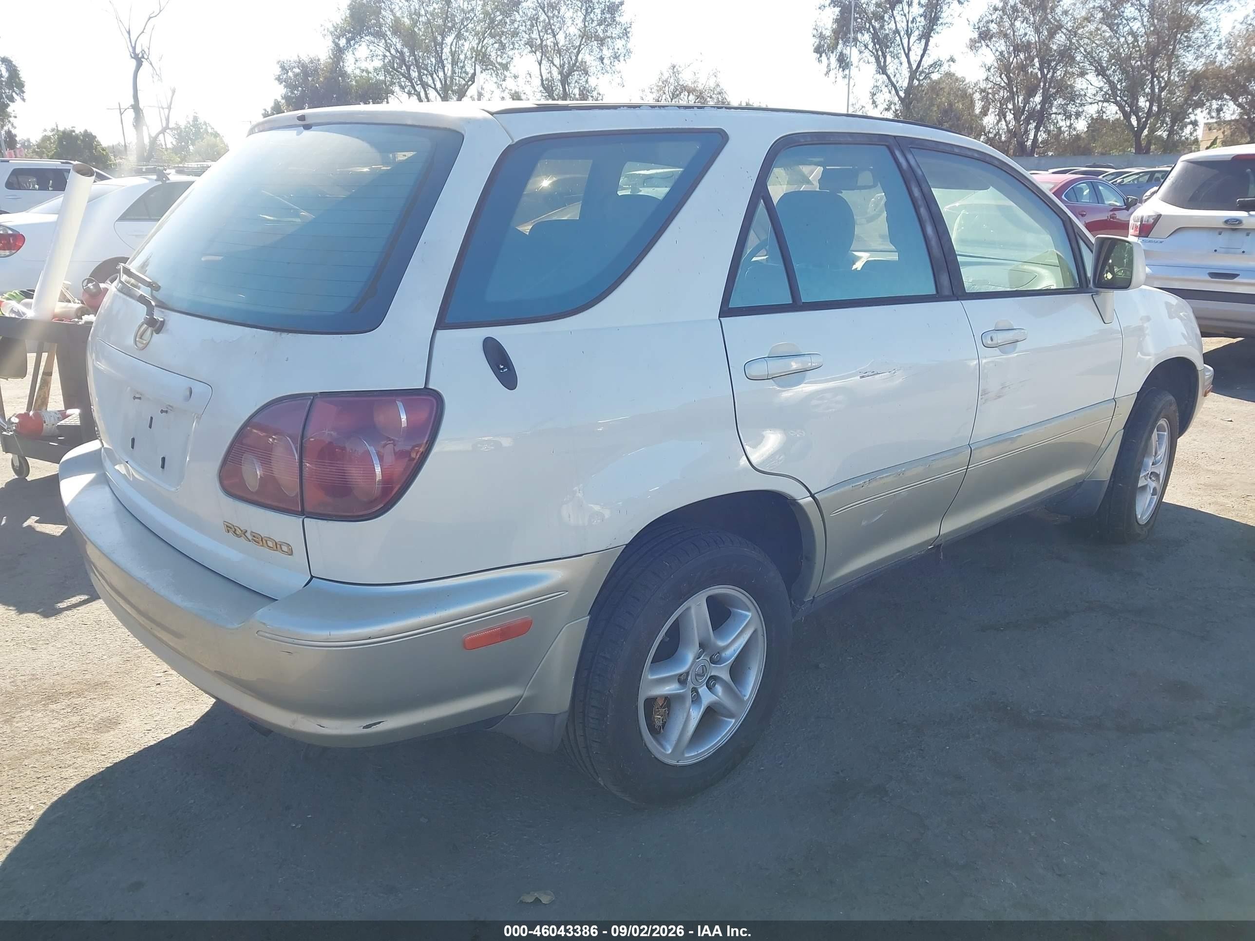 1999 Lexus Rx 300   Cream vin: JT6GF10U8X0021766