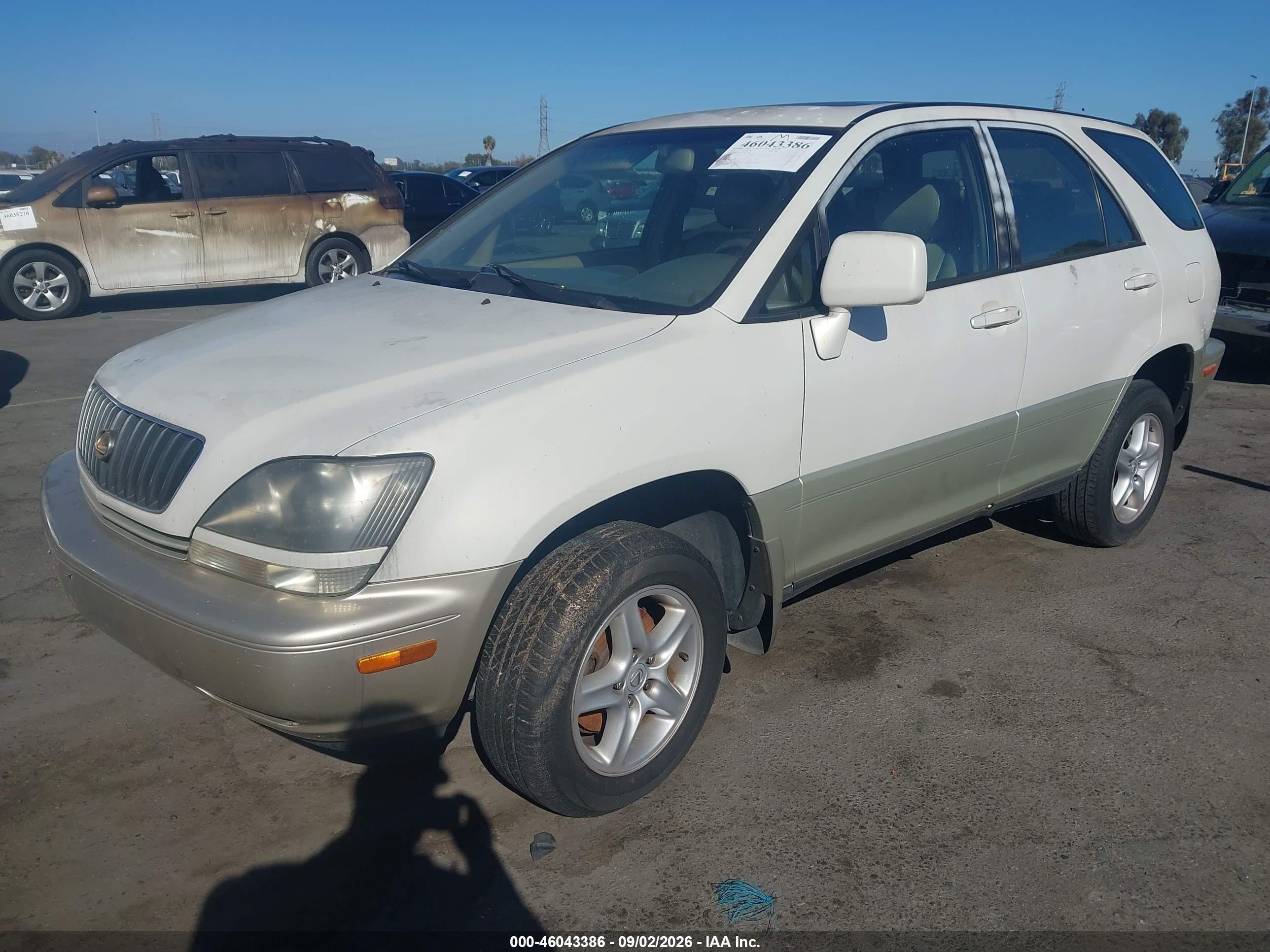 1999 Lexus Rx 300   Cream vin: JT6GF10U8X0021766