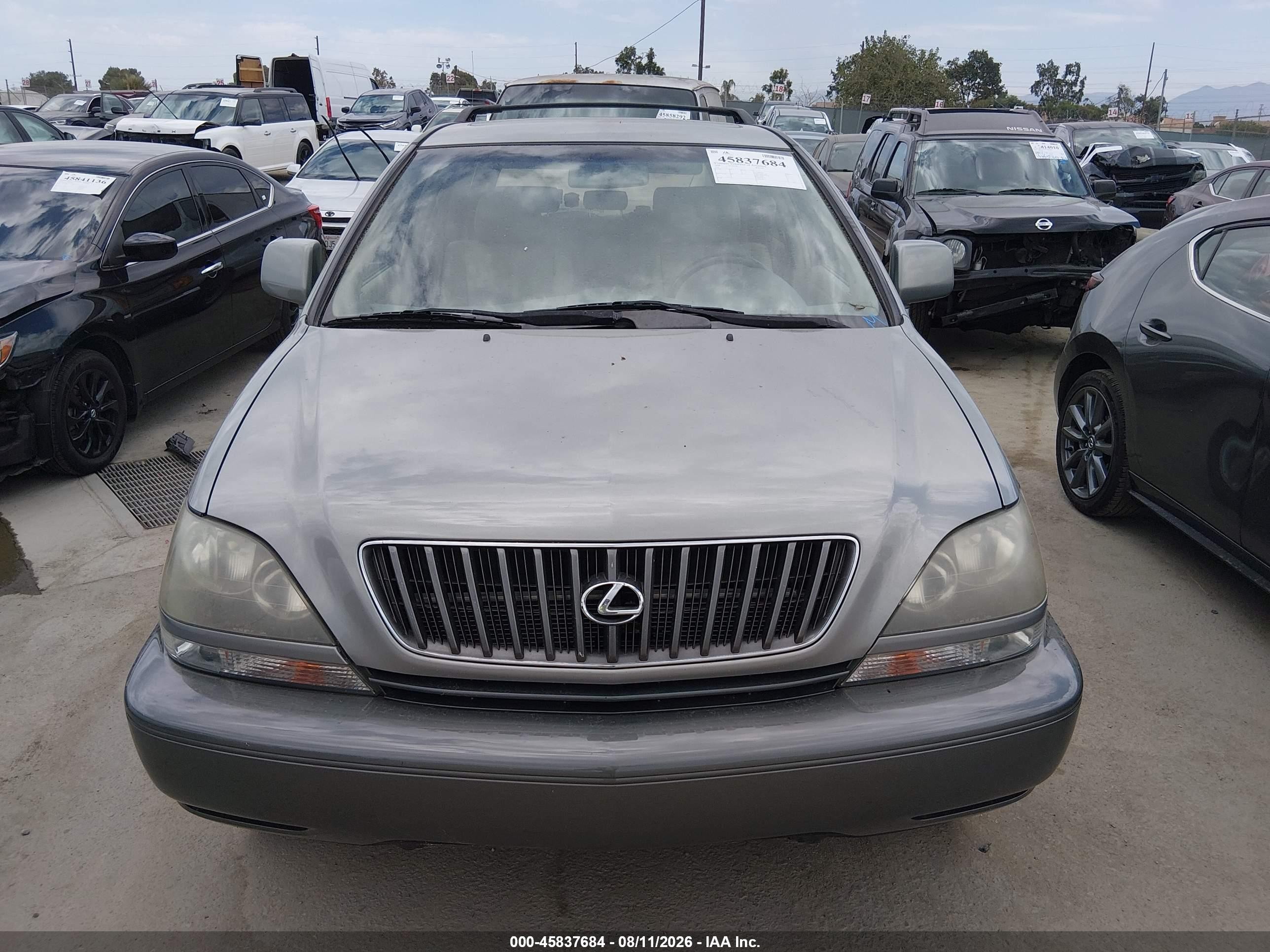 2000 Lexus Rx 300 Gray vin: JT6GF10U8Y0050301