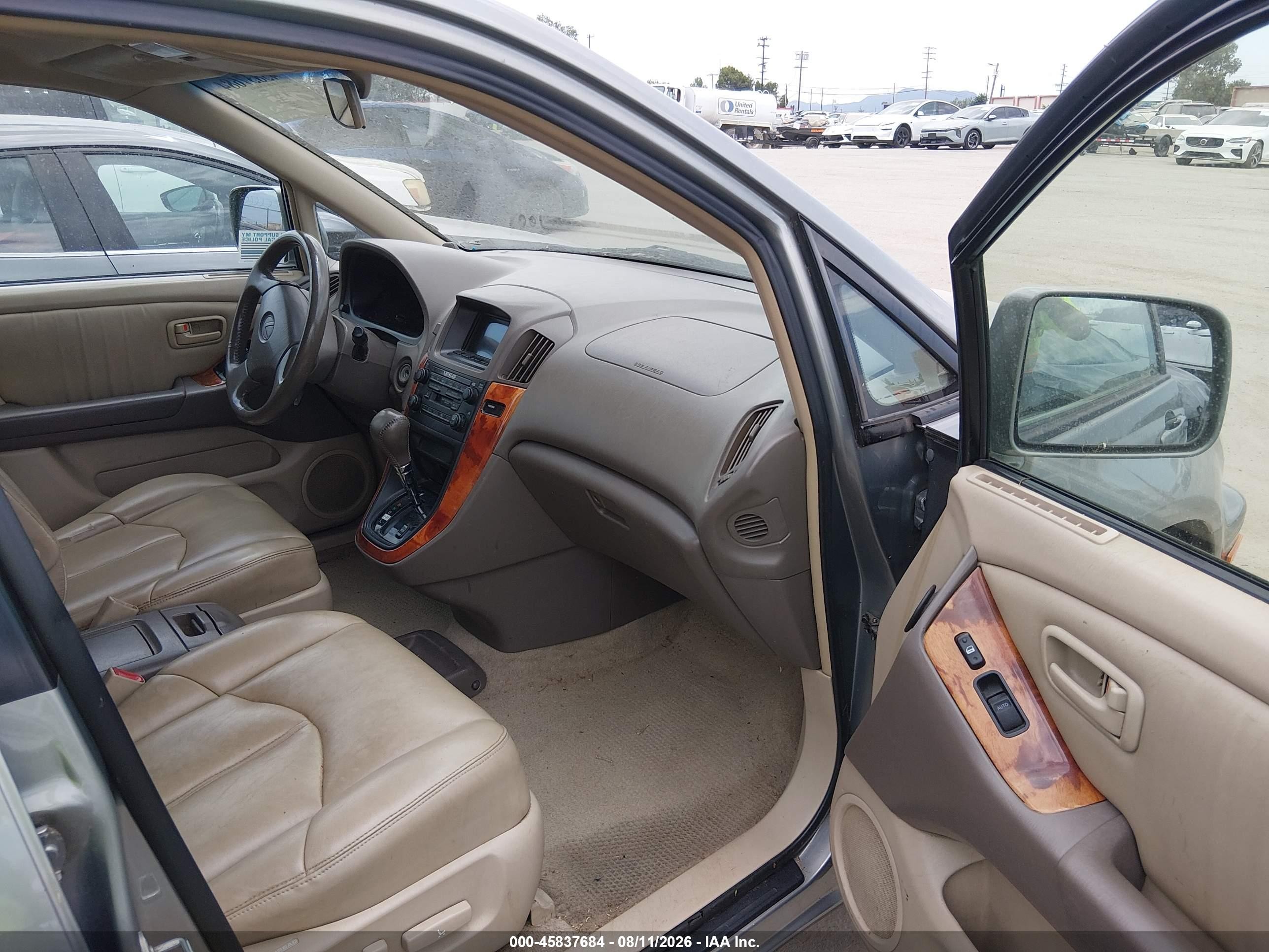 2000 Lexus Rx 300 Gray vin: JT6GF10U8Y0050301