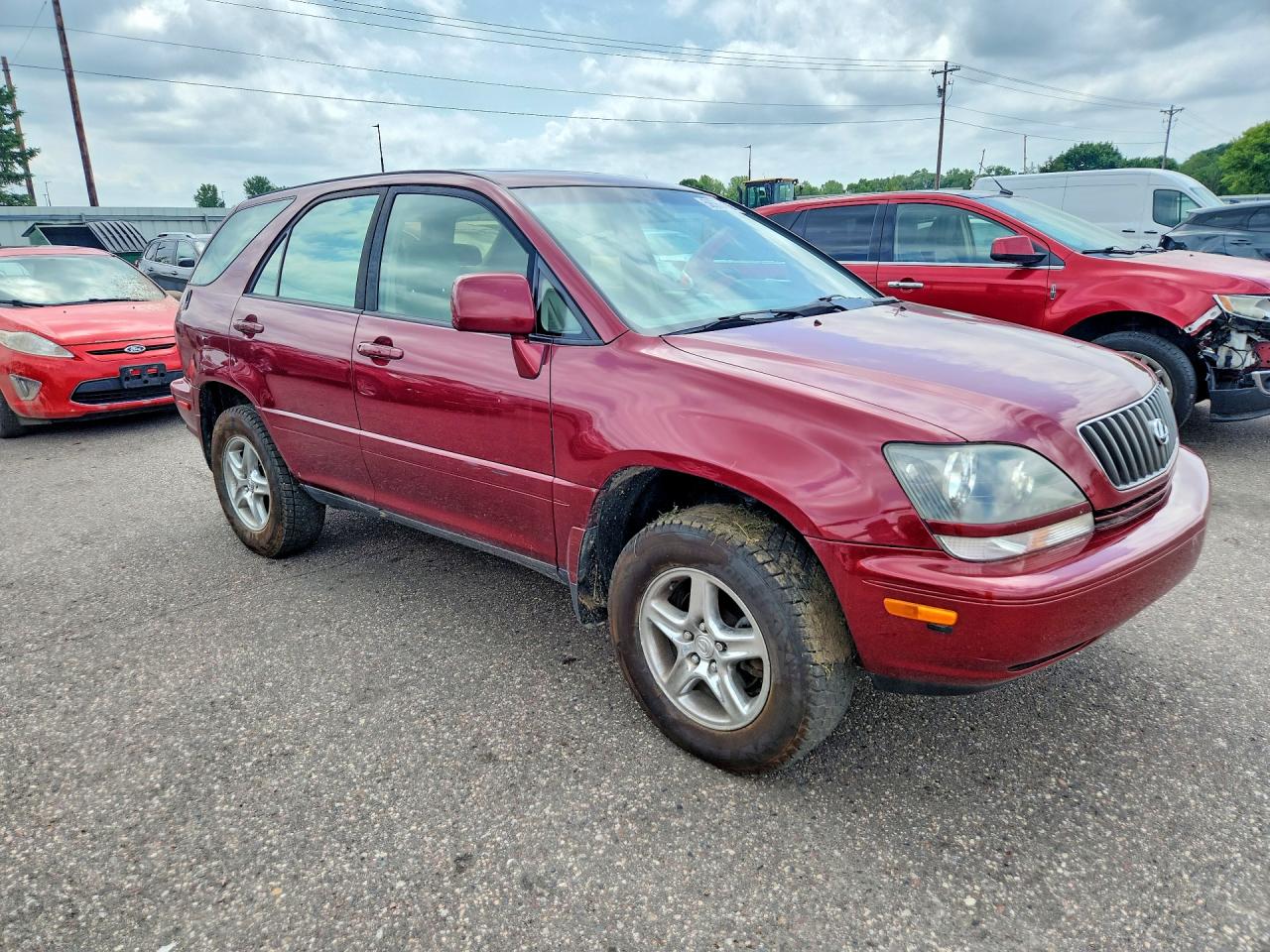 1999 Lexus Rx 300 Red vin: JT6GF10U9X0043811