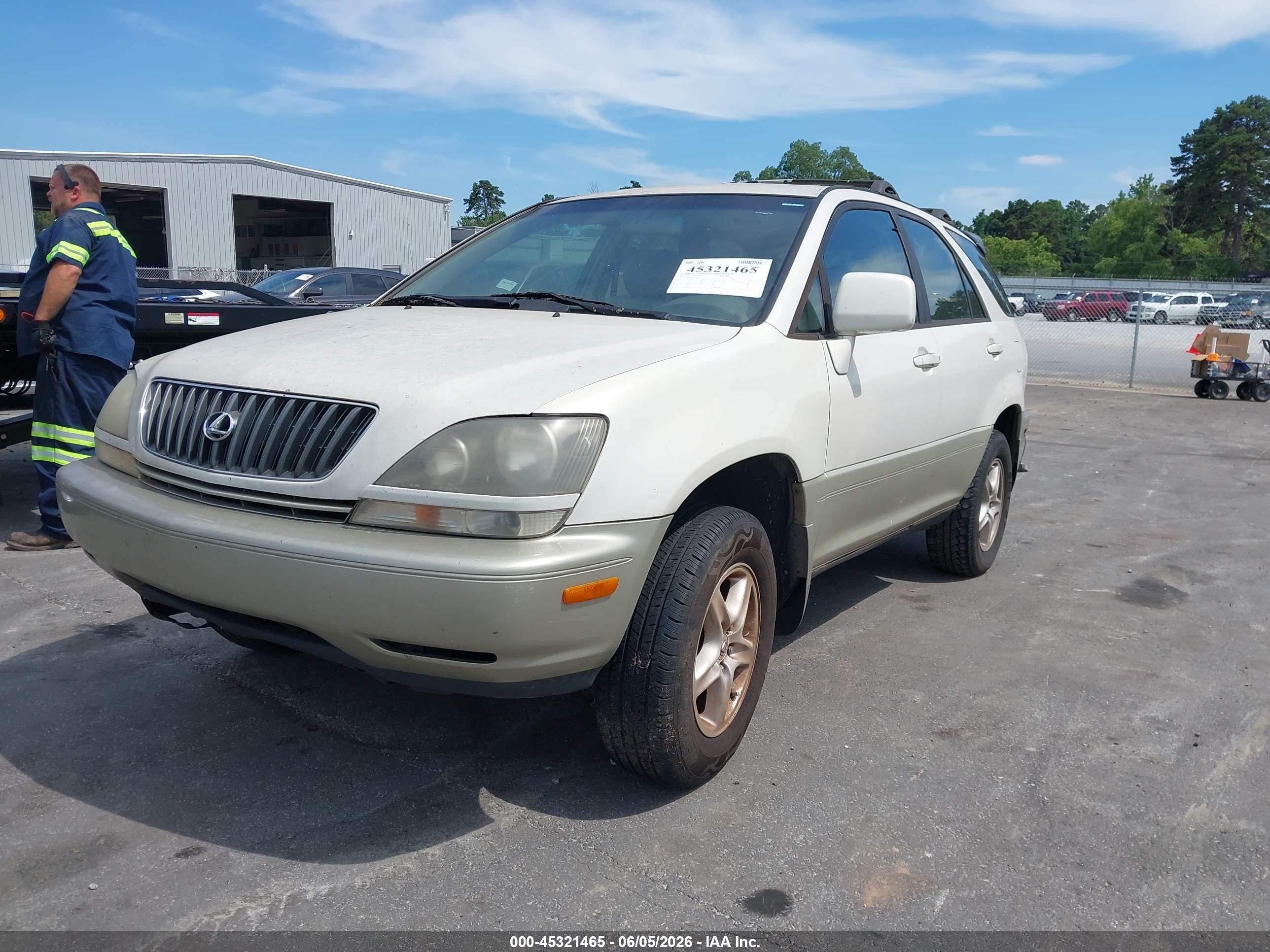 2000 Lexus Rx 300 White vin: JT6GF10U9Y0059735