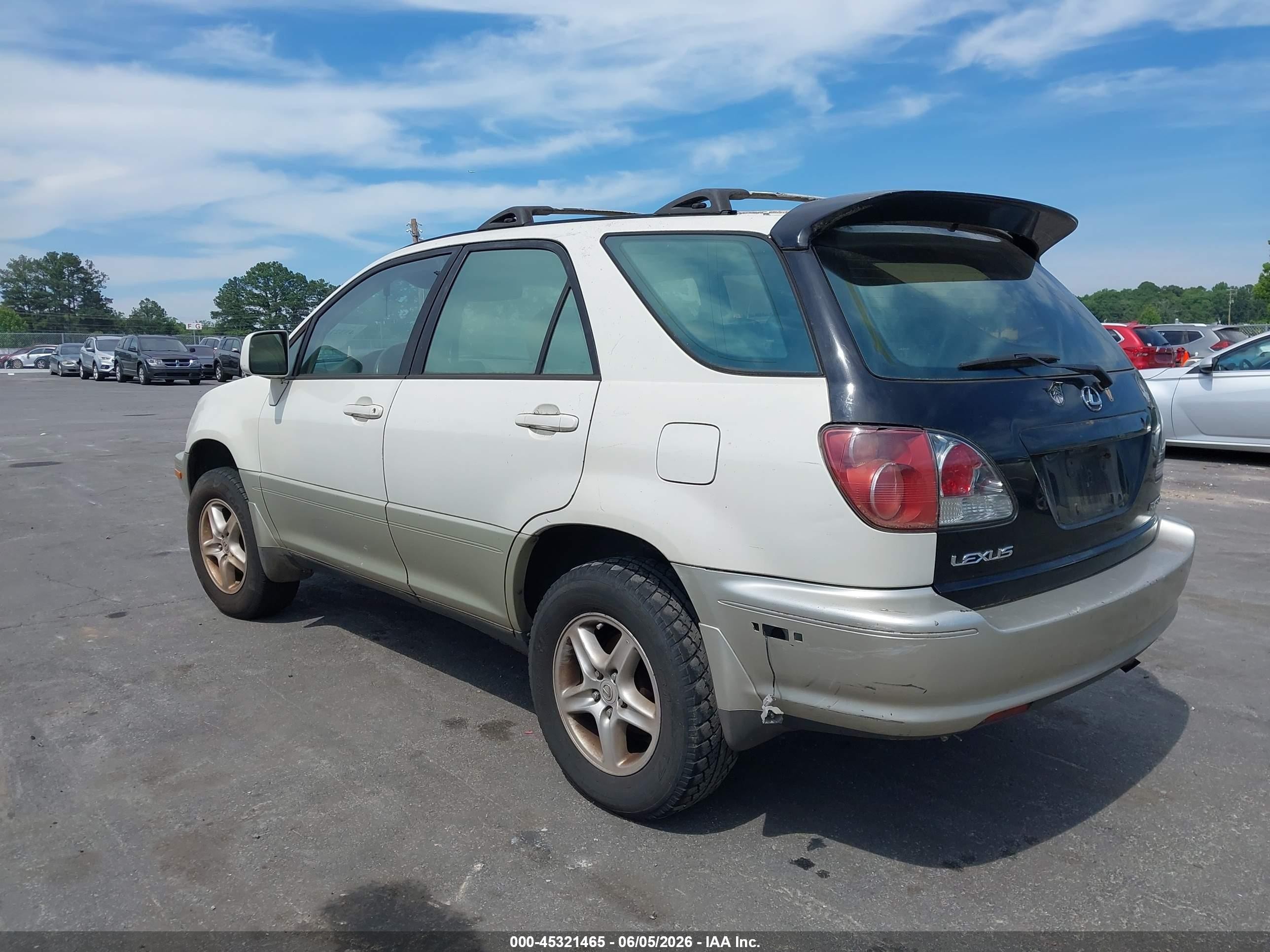 2000 Lexus Rx 300 White vin: JT6GF10U9Y0059735
