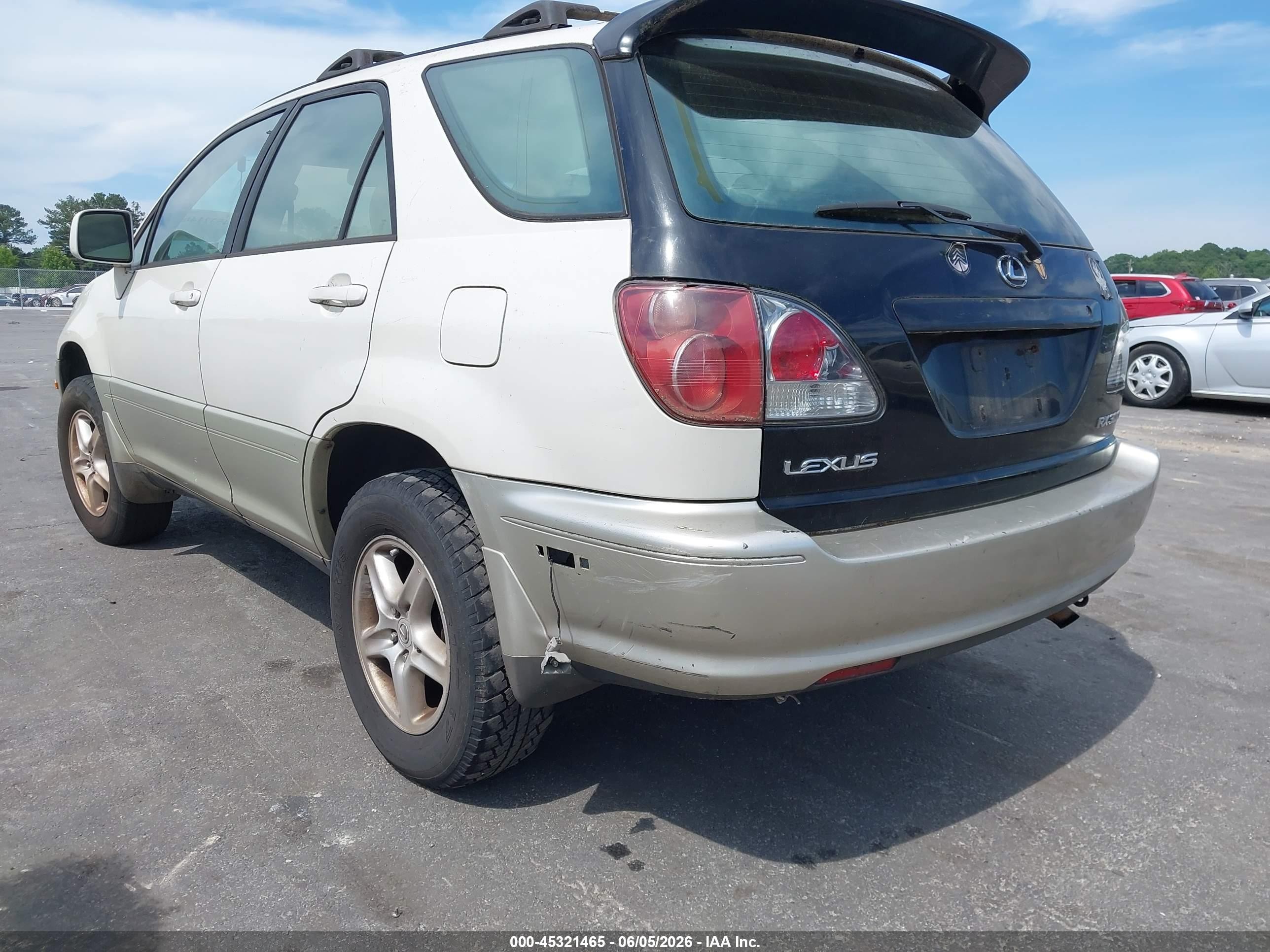 2000 Lexus Rx 300 White vin: JT6GF10U9Y0059735
