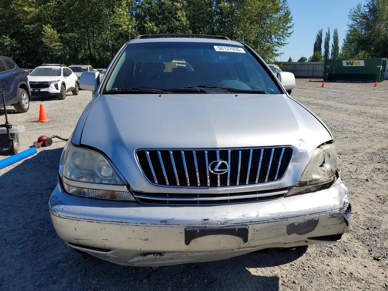 2000 Lexus Rx 300 Silver vin: JT6HF10U1Y0104736