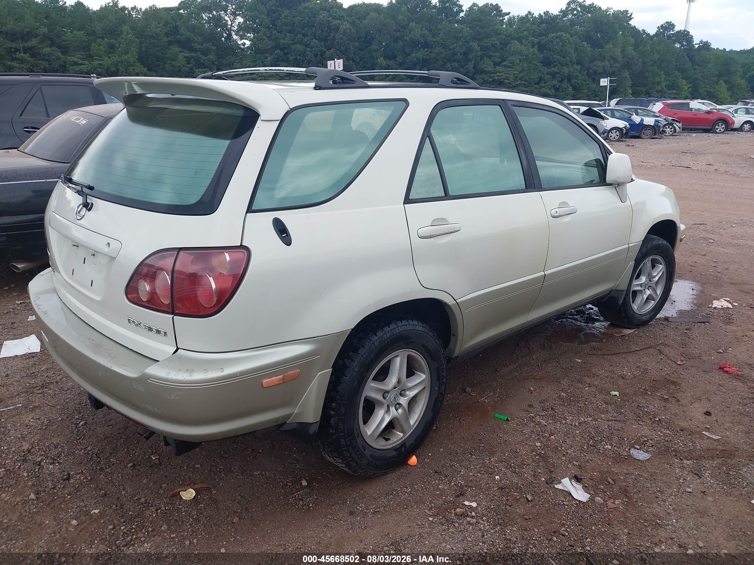 2000 Lexus Rx 300   White vin: JT6HF10U2Y0109699